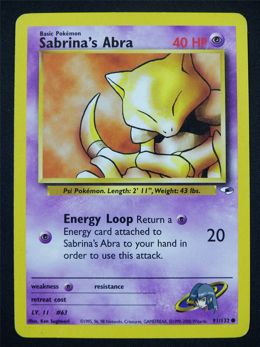 Sabrina's Abra 91/132 - Pokemon Card #5M9