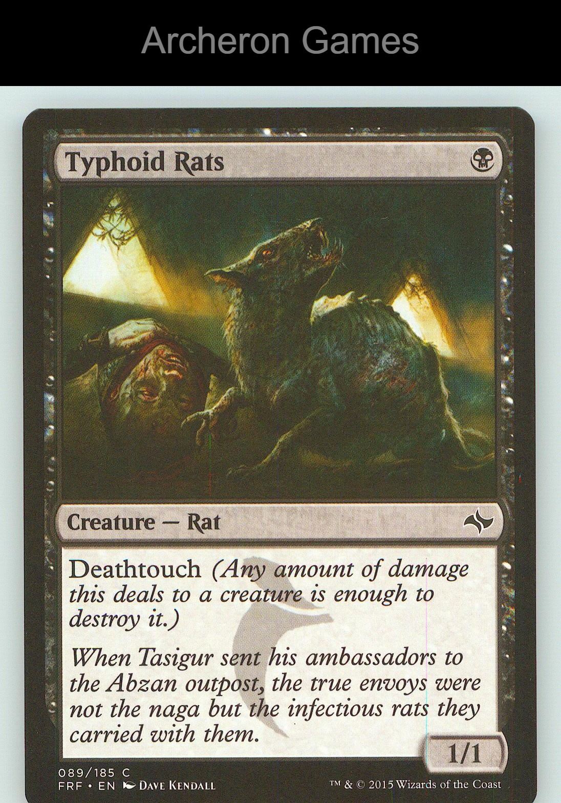 Typhoid Rats FRF 89 C MTG Card NM/EX+