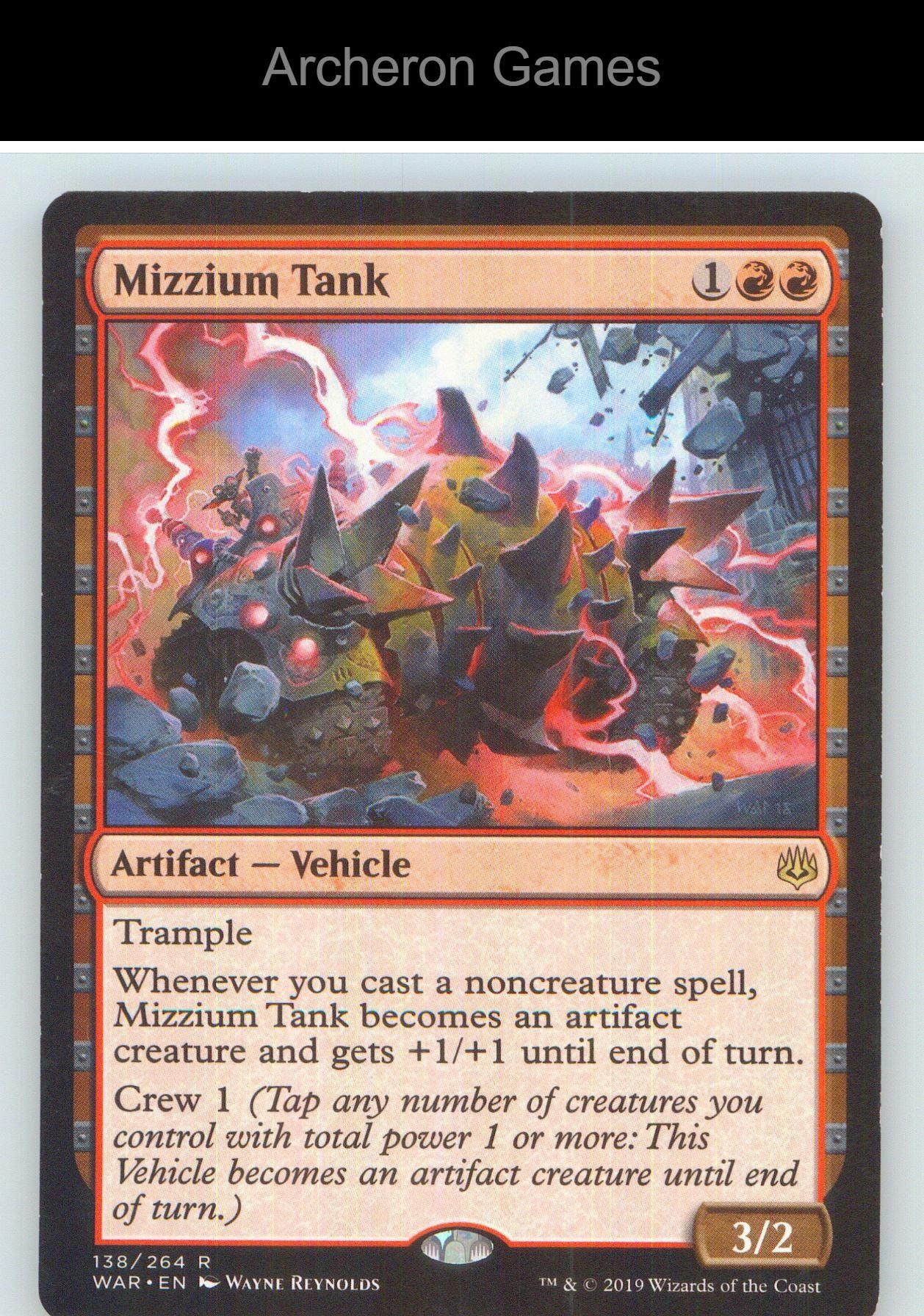 Mizzium Tank WAR 138 R MTG Card NM/EX+