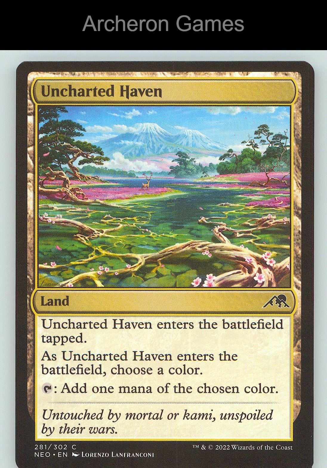 Uncharted Haven NEO 281 C MTG Card NM/EX+