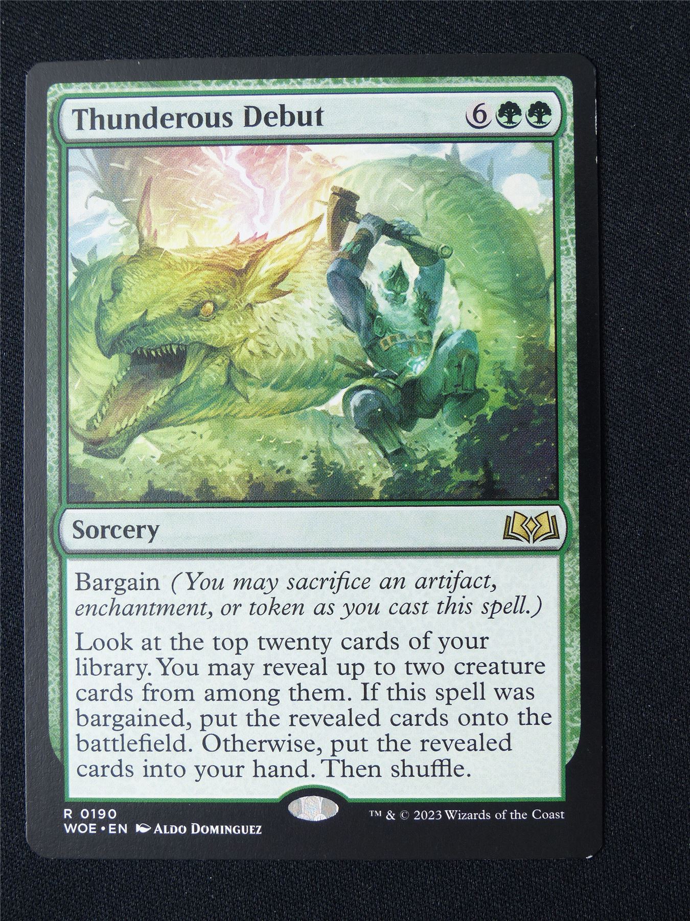 Thunderous Debut - WOE - Mtg Card #93X
