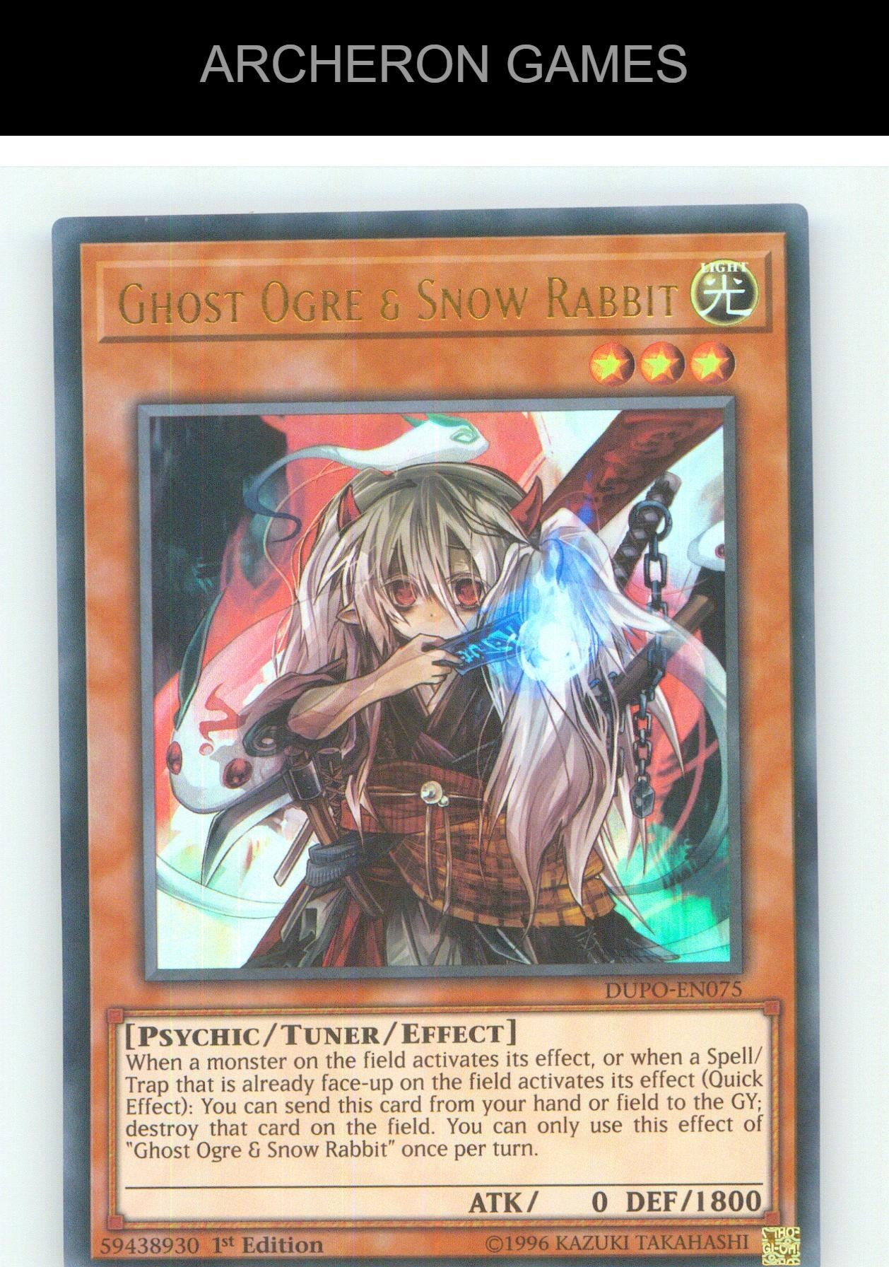 Ghost Ogre & Snow Rabbit UR YUGIOH Card Unlimited