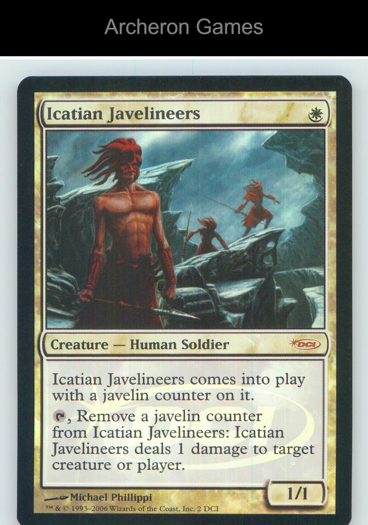 Icatian Javelineers 2 P MTG Card NM/EX+ Foil