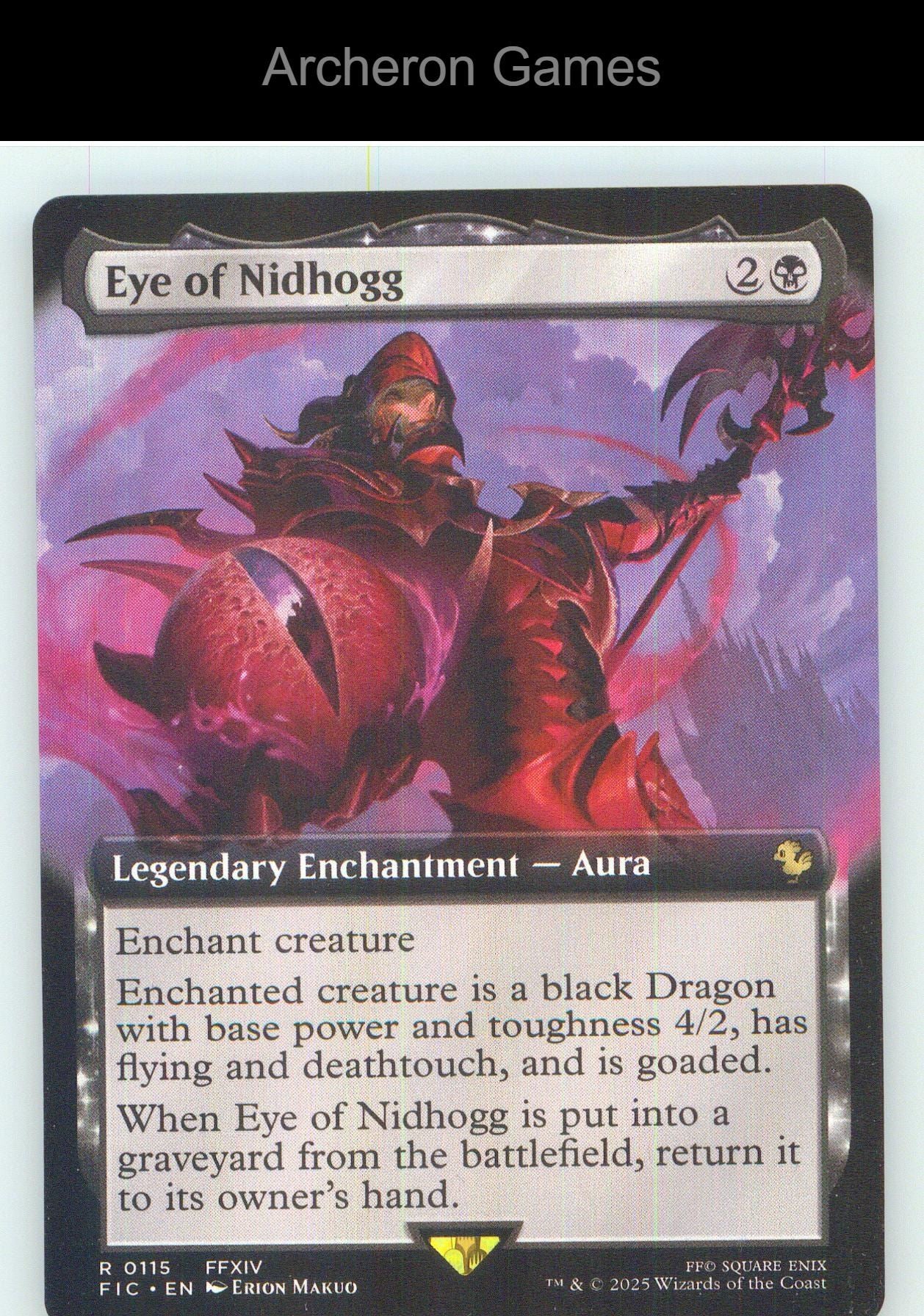 Eye of Nidhogg (Extended Art) FIC 115 R MTG Card NM/EX+