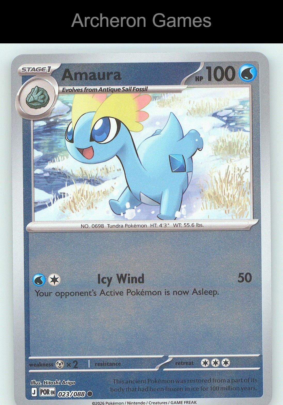 Pokemon Card Amaura ME03 023/088 C Perfect Order Reverse Holo