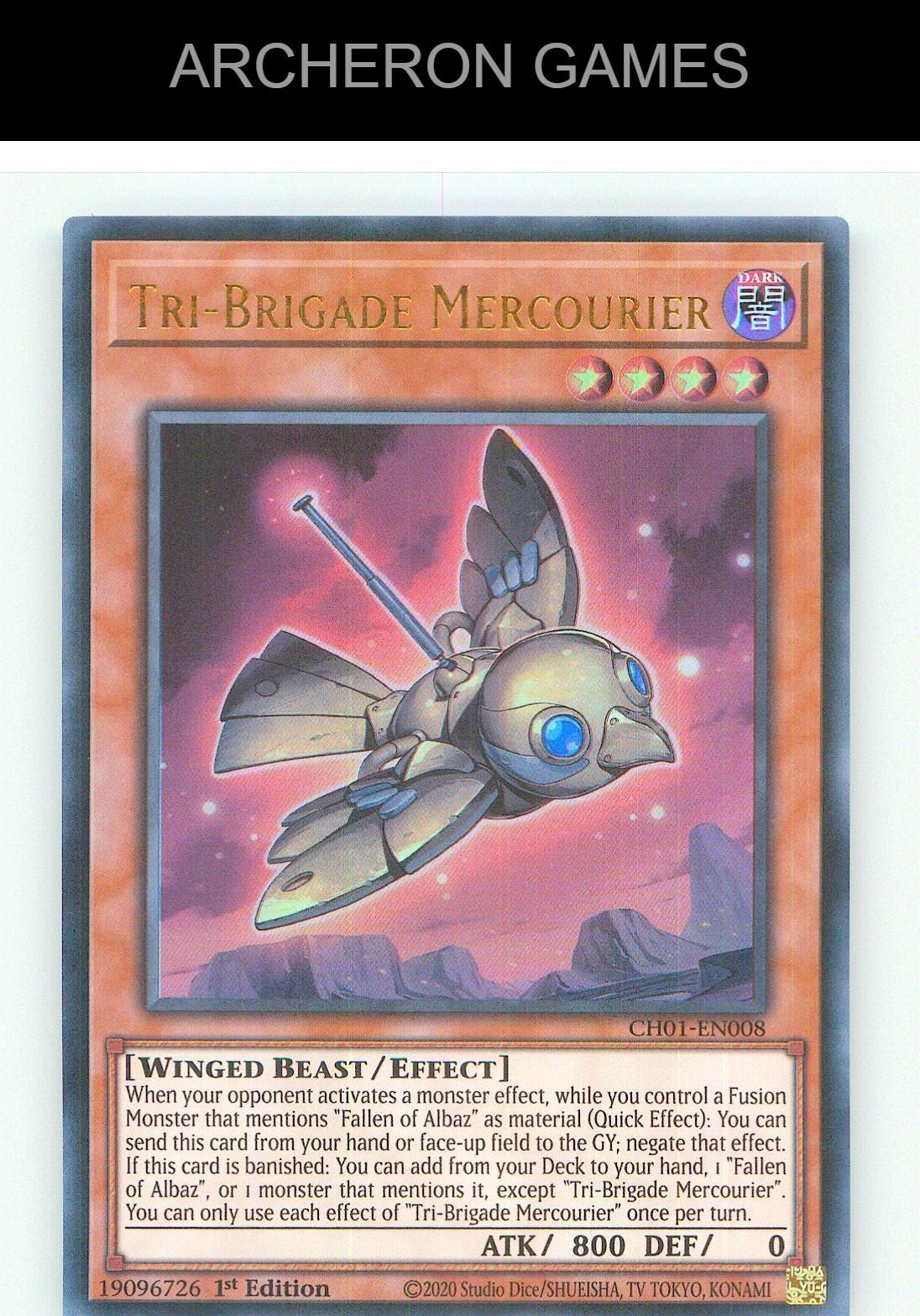 Tri-Brigade Mercourier Ultra Rare YUGIOH Card 1st Edition