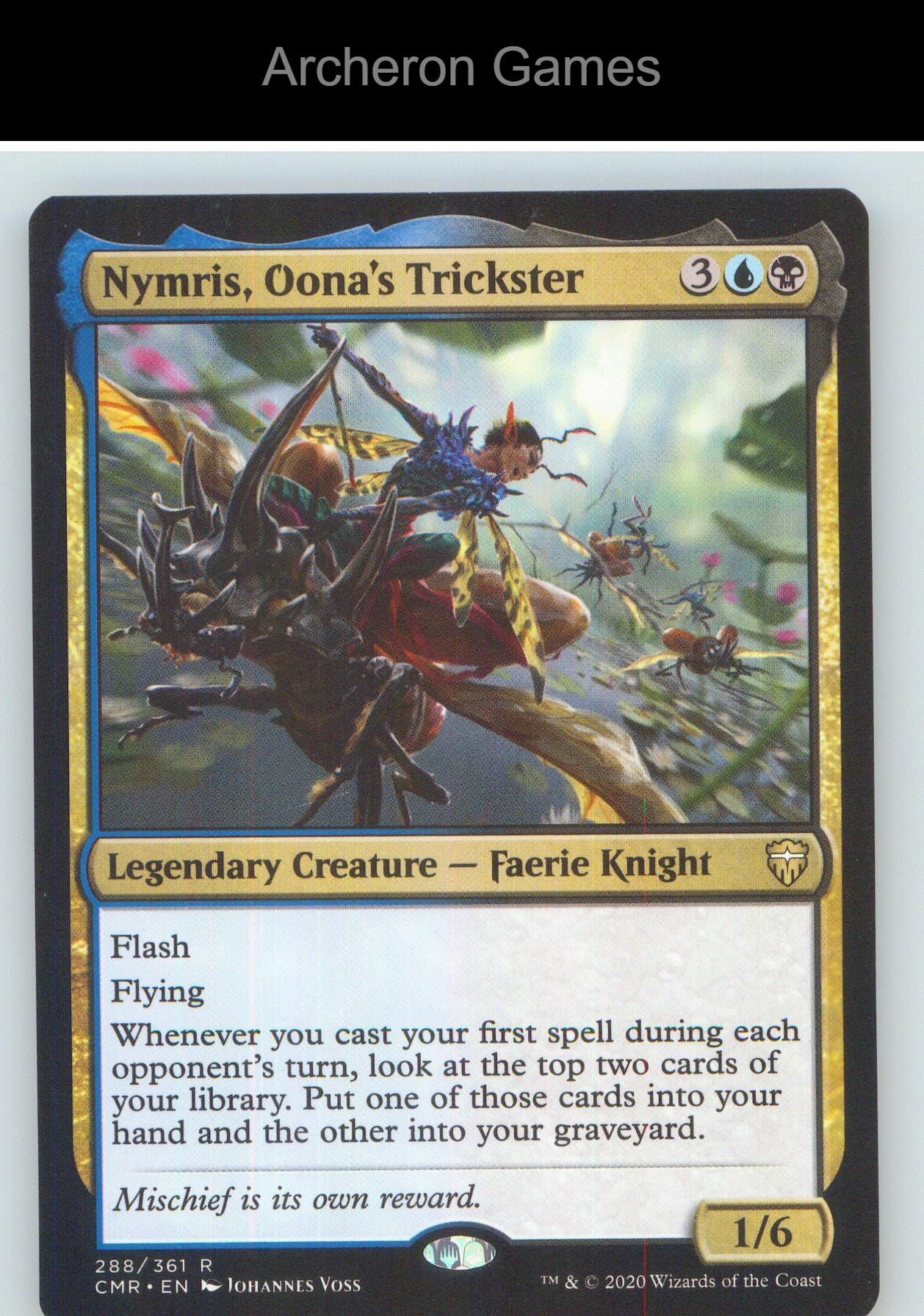 Nymris, Oona's Trickster CMR 288 R MTG Card NM/EX+