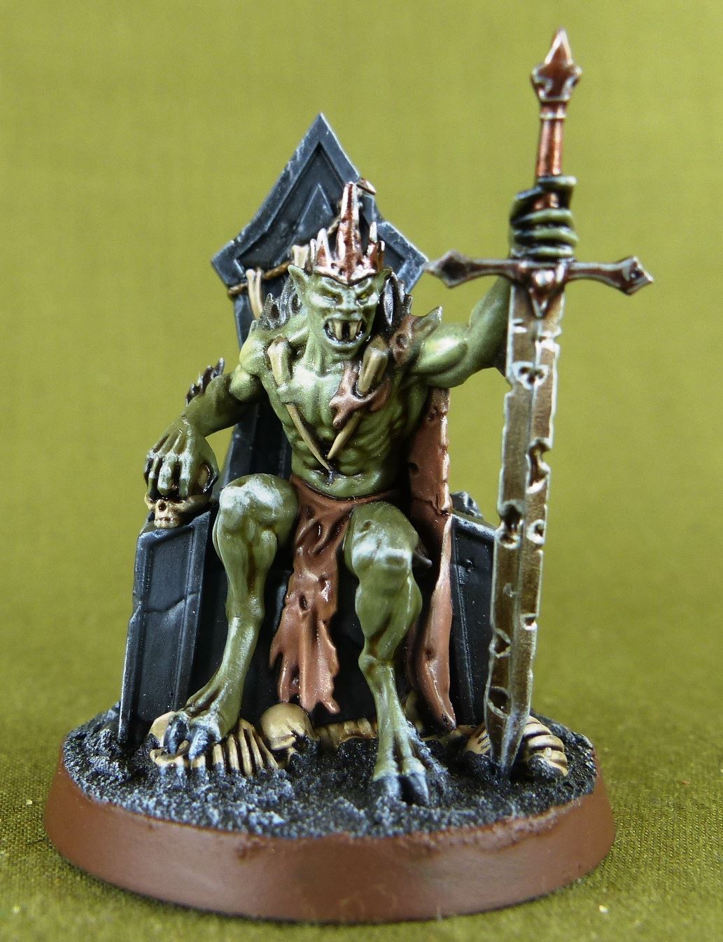 ABHORRANT GHOUL KING -flesheater courts-Painted - Warhammer AoS 40k #OS