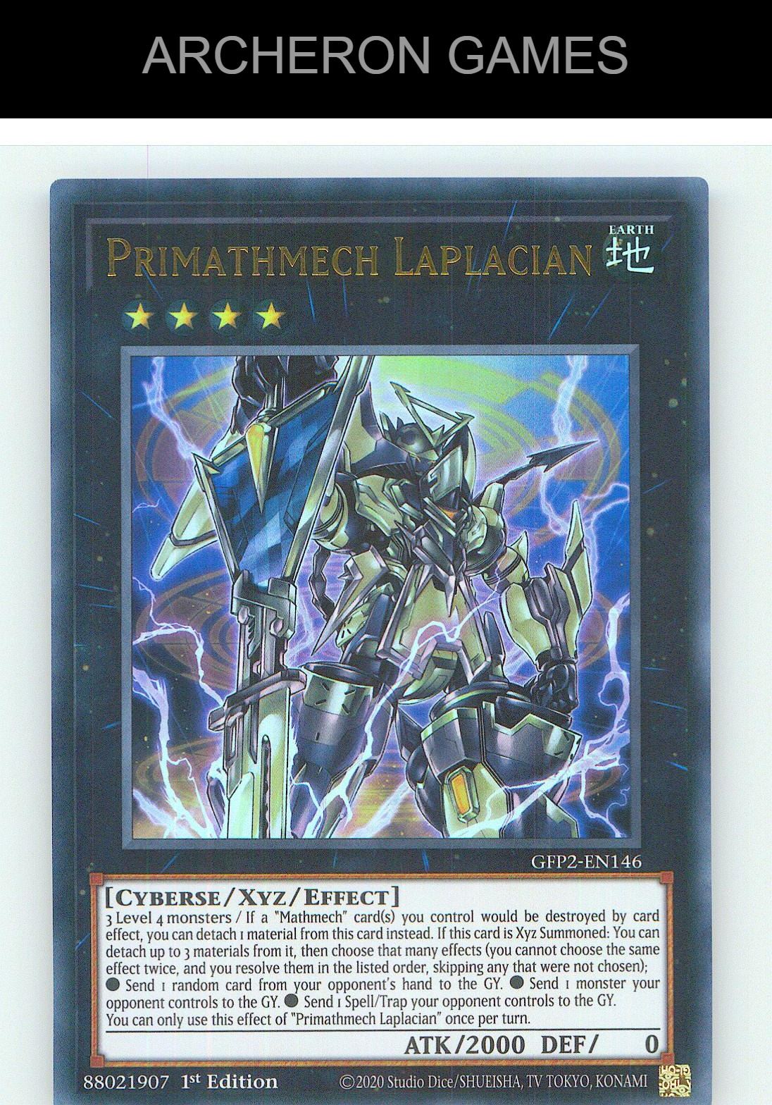 Primathmech Laplacian Ultra Rare YUGIOH Card 1st Edition
