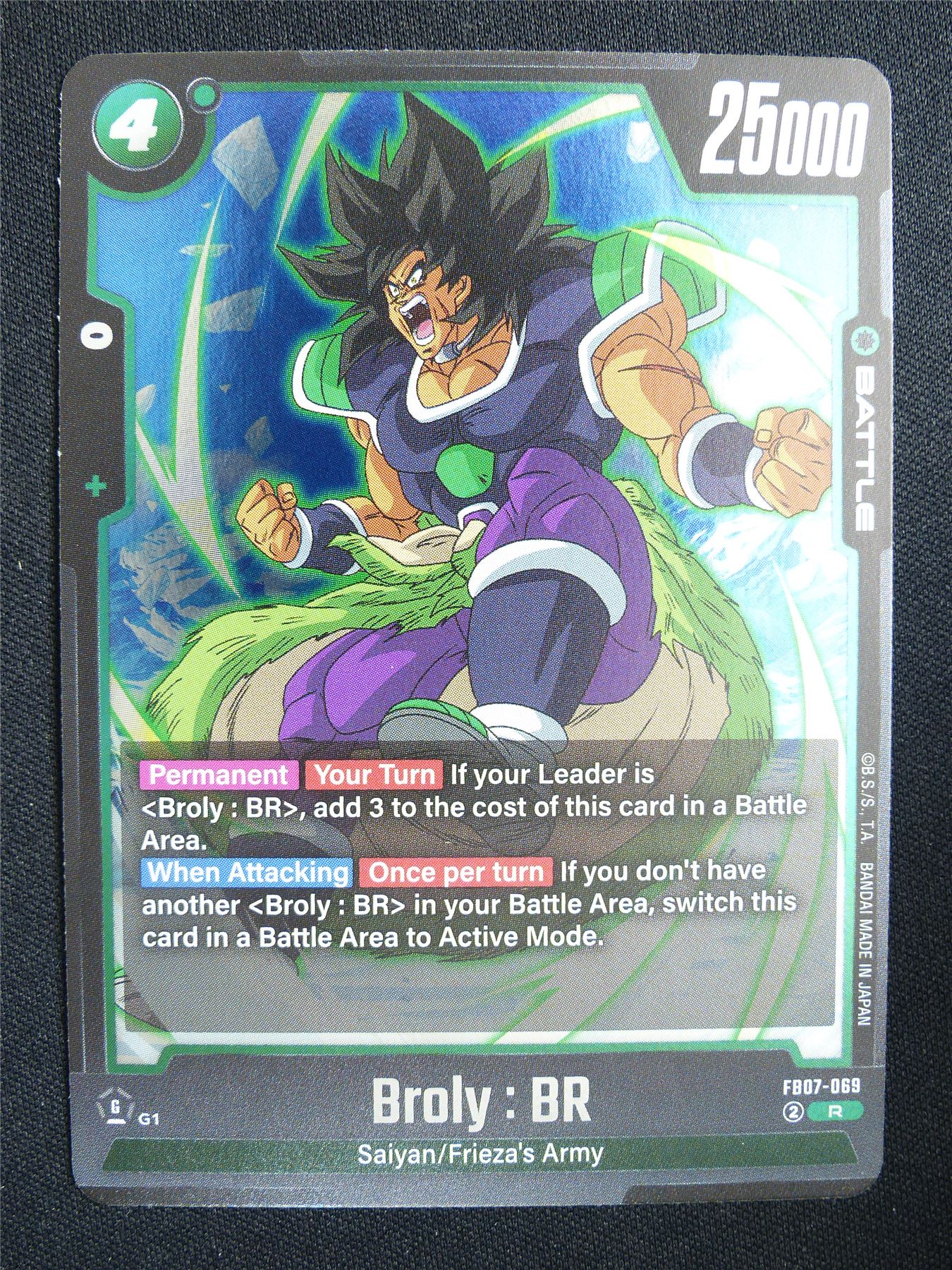Broly : DA FB07-069 Foil - Dragon Ball Super Card #17T