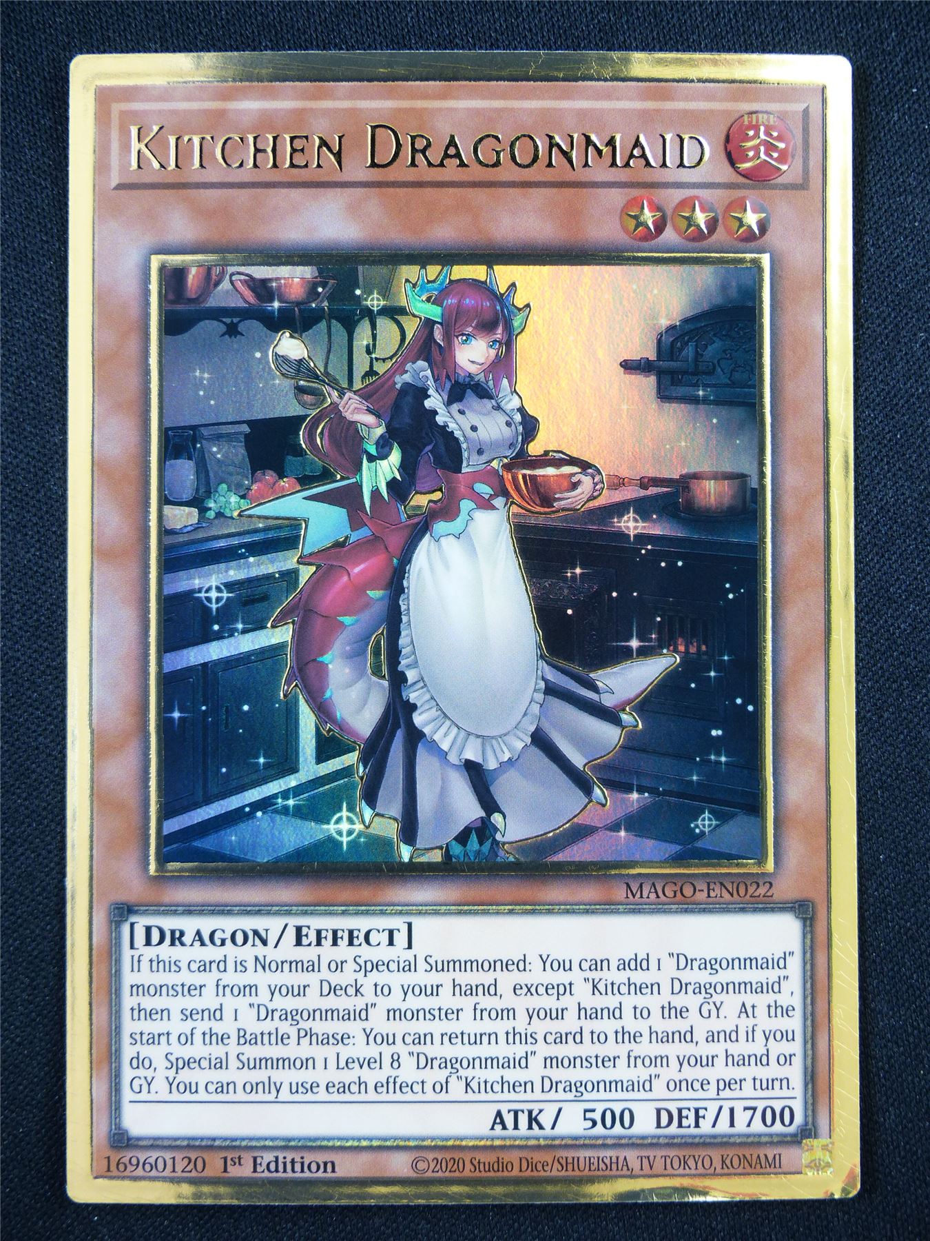 Kitchen Dragonmaid MAGO Gold Rare - 1st ed Yugioh Card #EZ