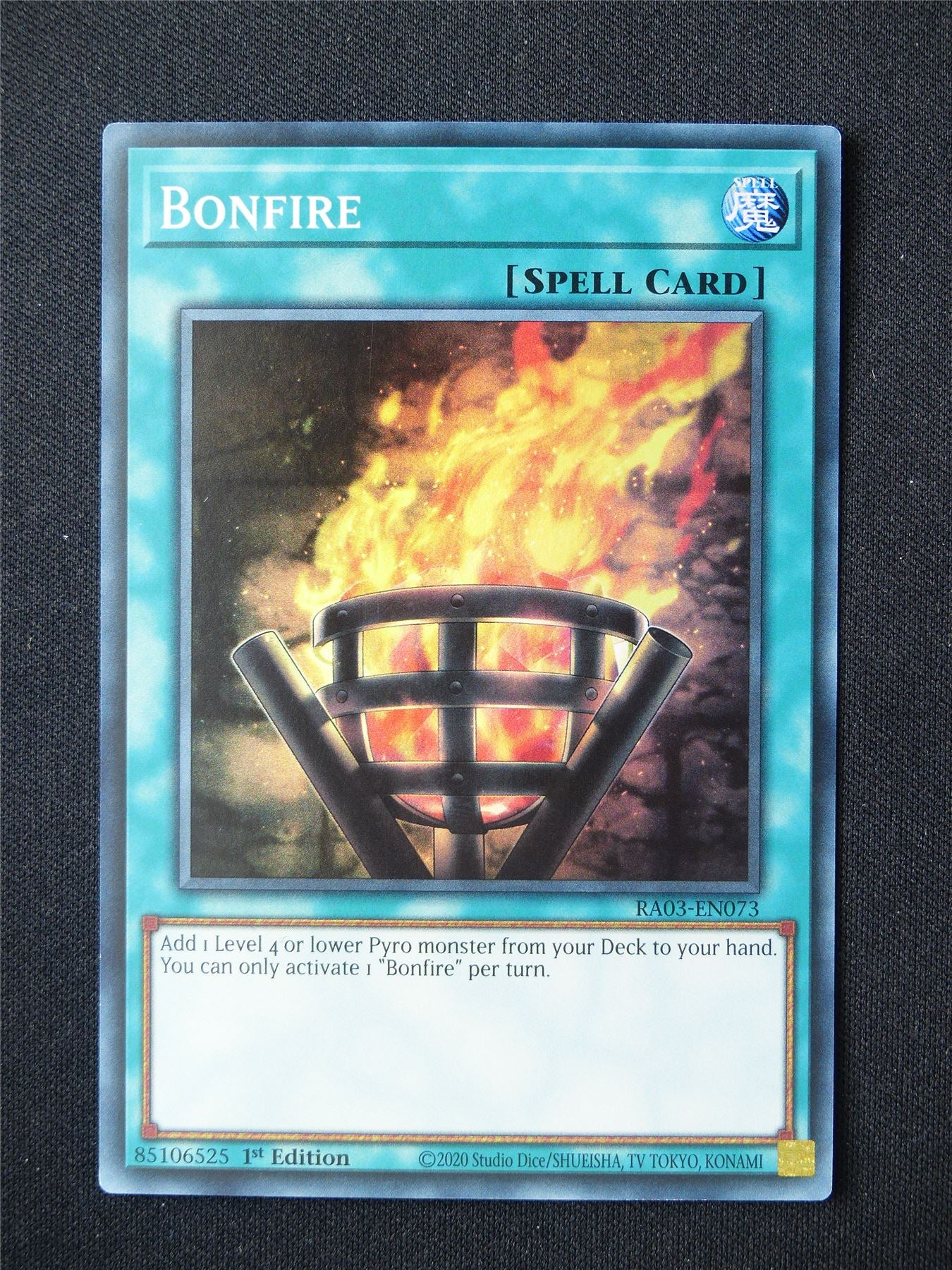 Bonfire RA03 Super Rare - 1st ed Yugioh Card #9MA