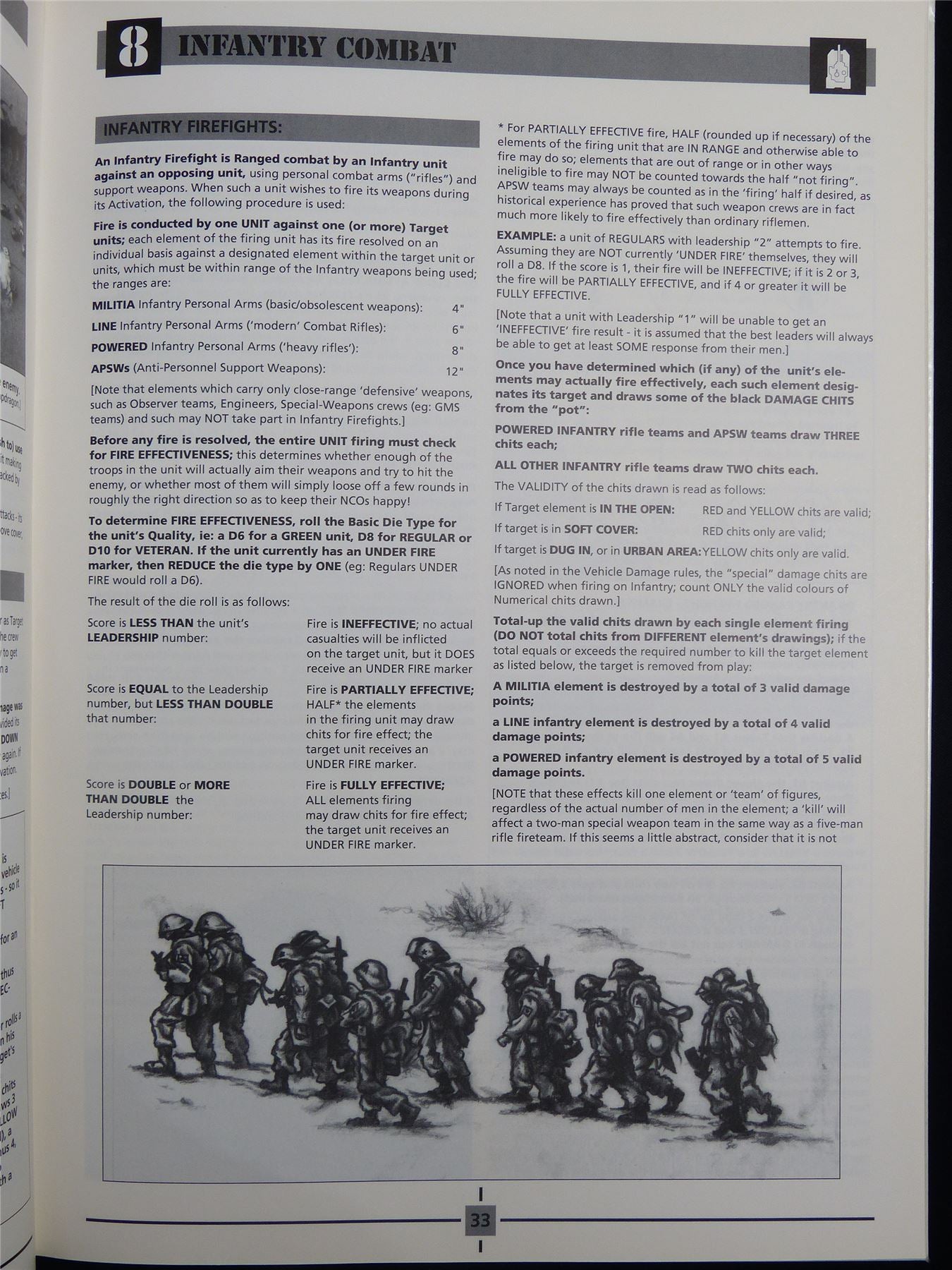 Dirtside II: Science Fiction Ground Combat Miniatures Rulebook Booklet #2SC