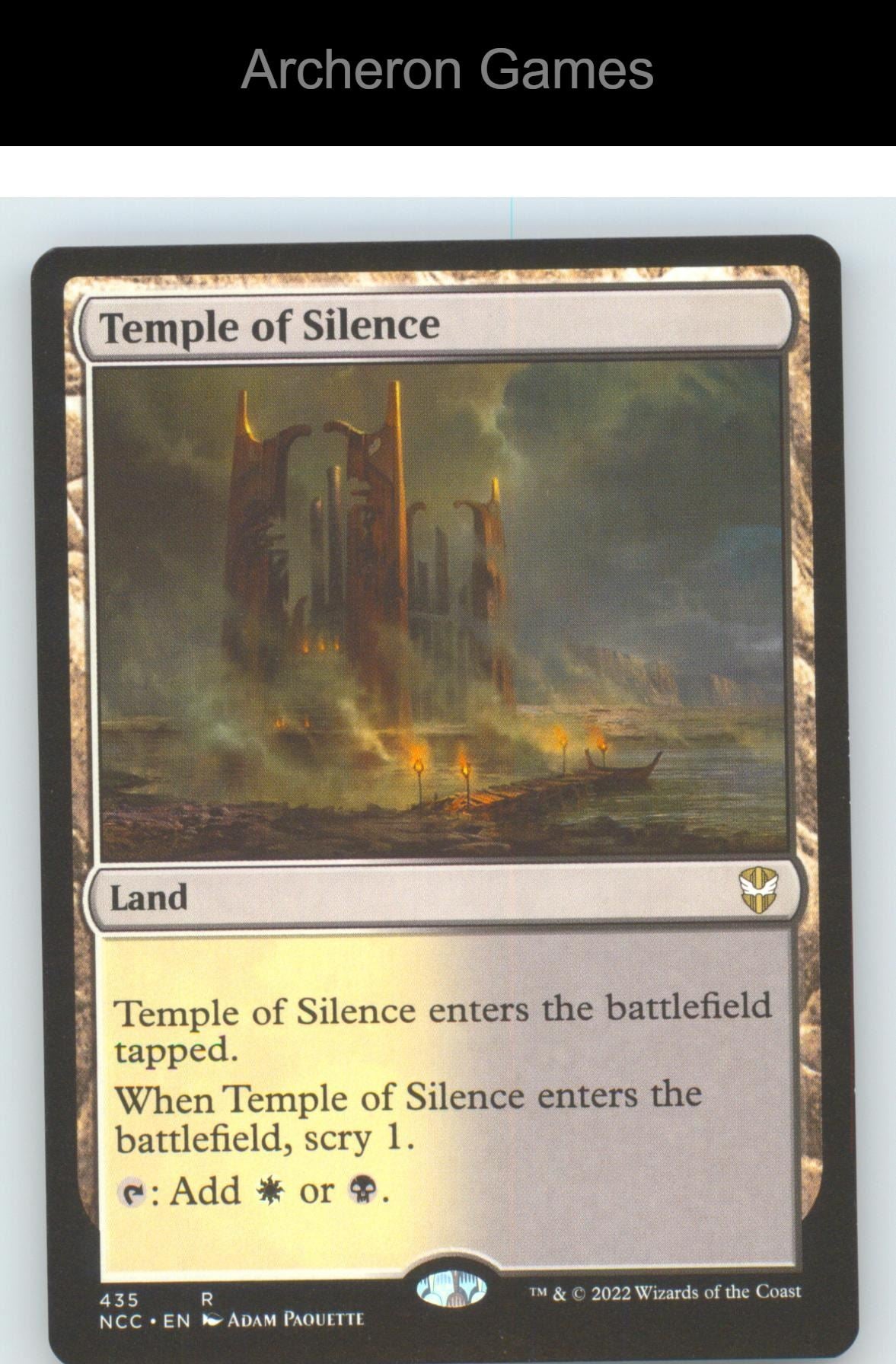 Temple of Silence NCC 435 R MTG Card NM/EX+