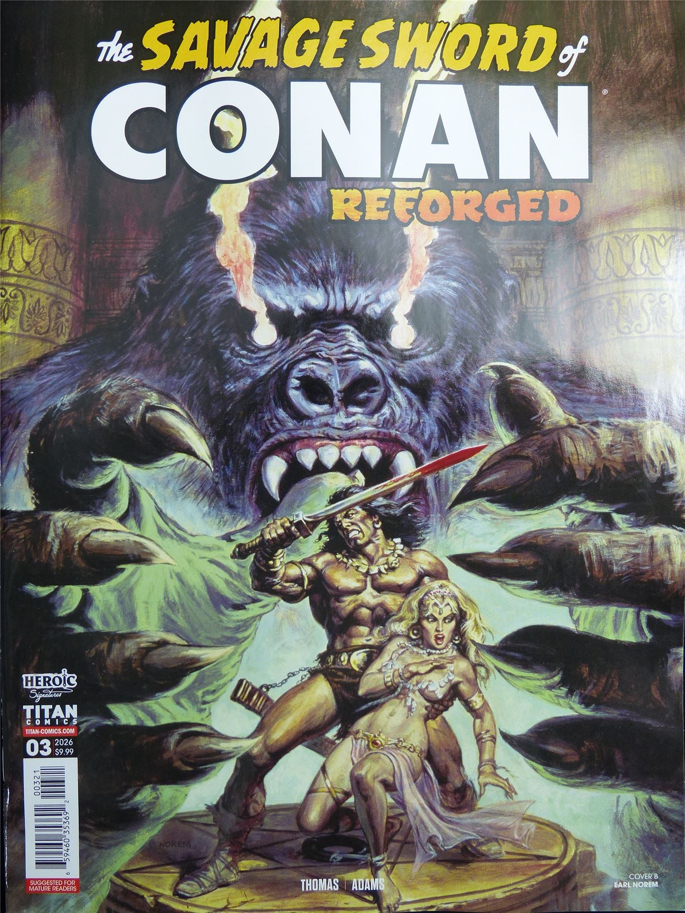 The Savage Sword of Conan: Reforged #3 - B&B Mar 2026 Titan Comic Magezine #3E8