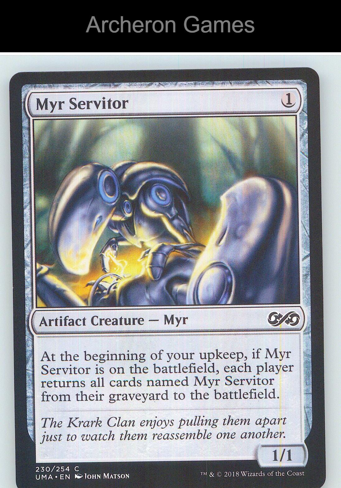 Myr Servitor UMA 230 C MTG Card NM/EX+