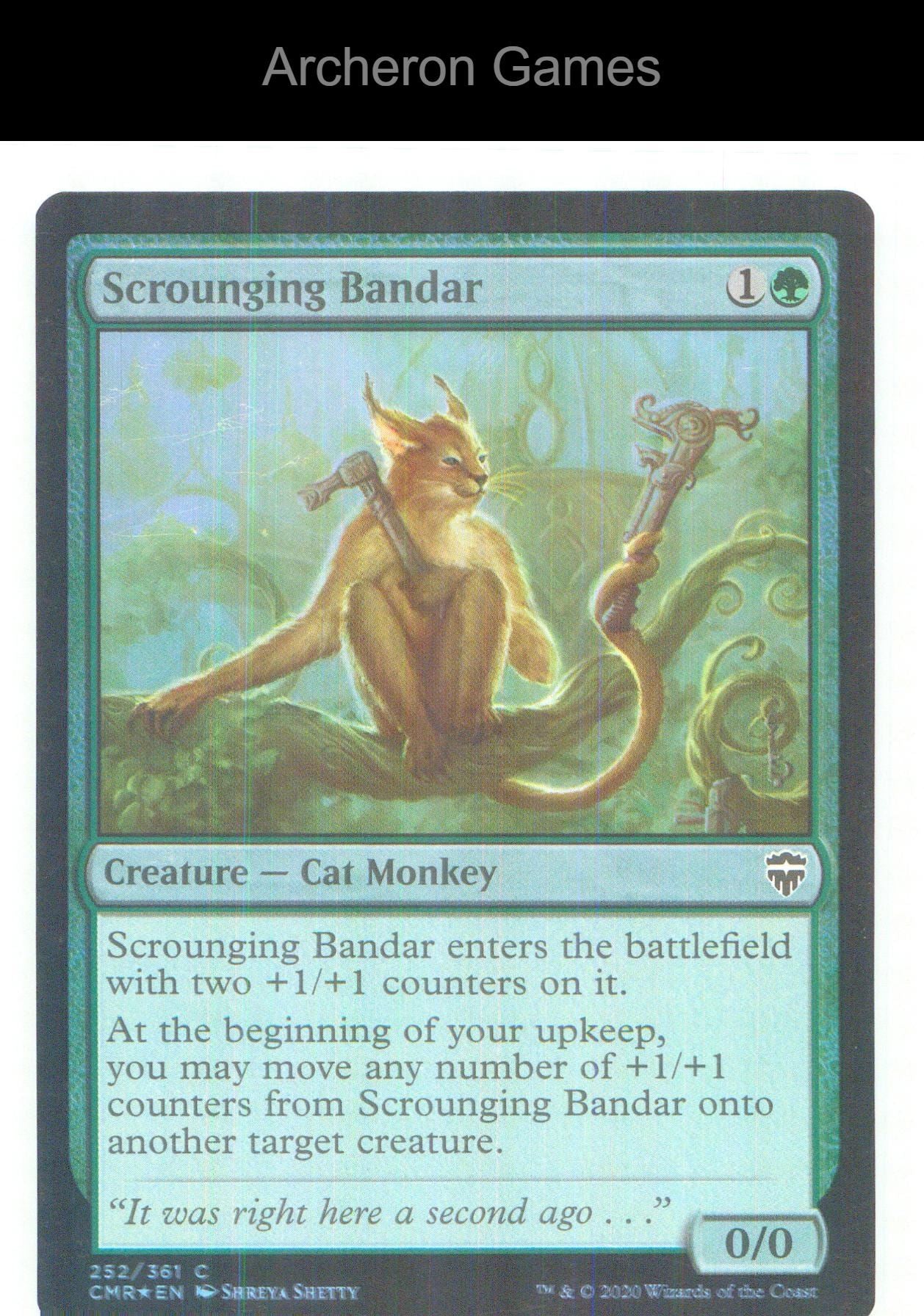 Scrounging Bandar CMR 252 C MTG Card NM/EX+ Foil