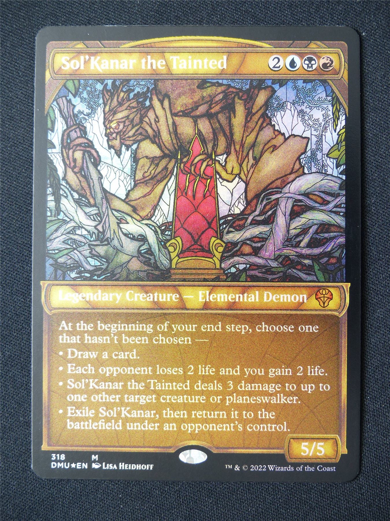 Sol'Kanar the Tainted Showcased Foil - DMU - Mtg Card #97A