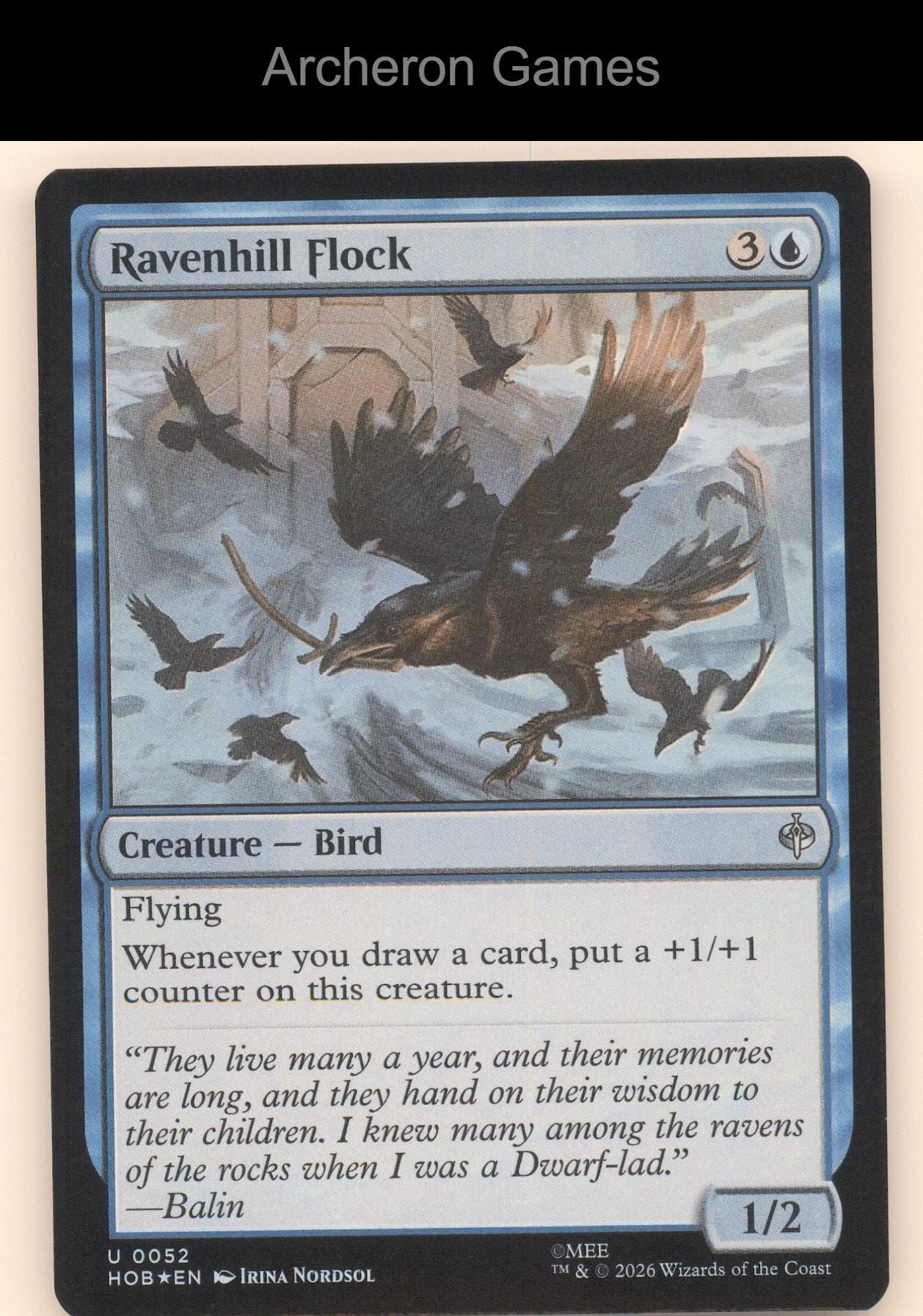 Ravenhill Flock HOB 52 UC MTG Card The Hobbit