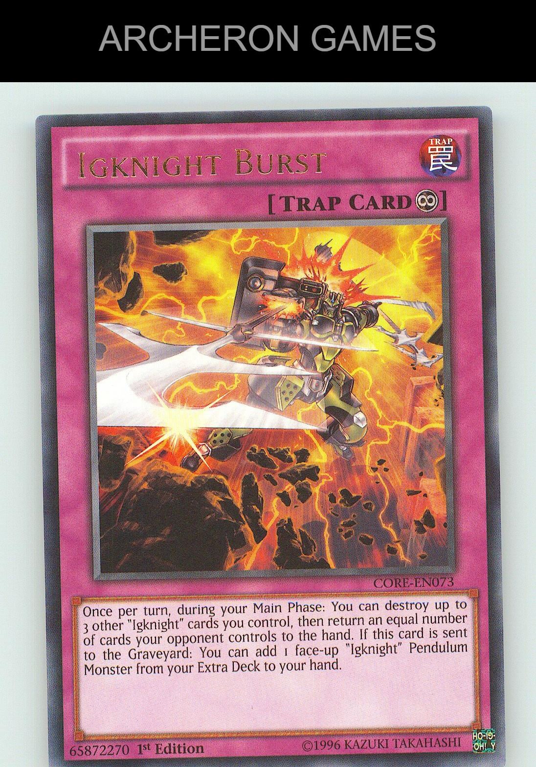 Igknight Burst R YUGIOH Card Unlimited