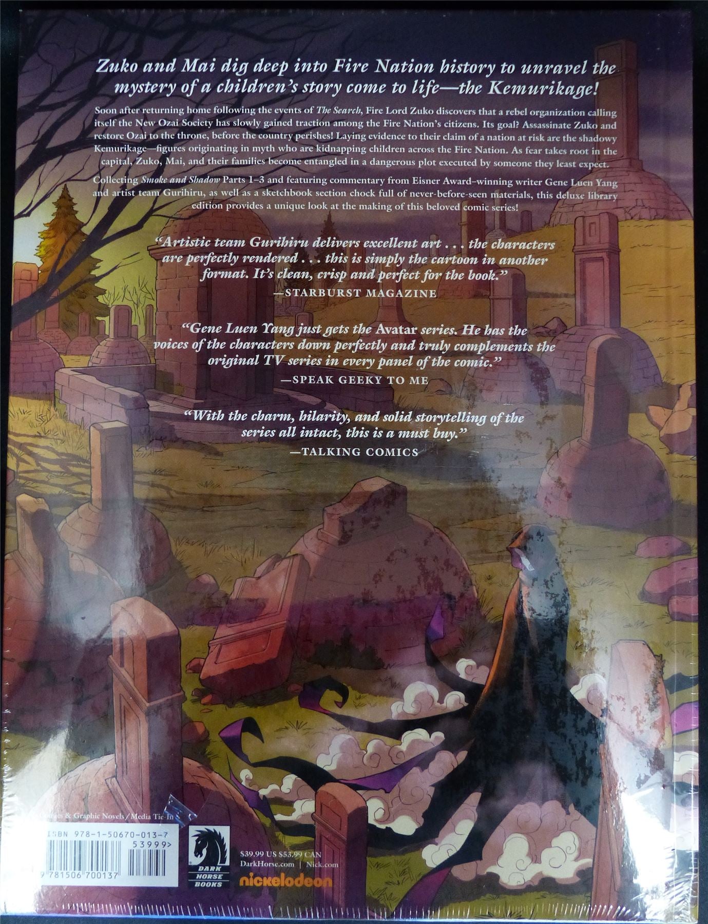 AVATAR The Last Airbender: Smoke and Shadow - Dark Horse Graphic Hardback #M6