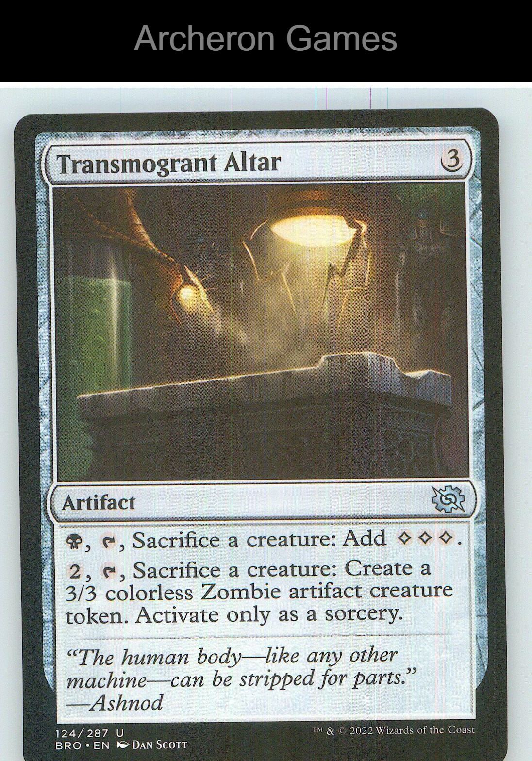 Transmogrant Altar BRO 124 UC MTG Card NM/EX+