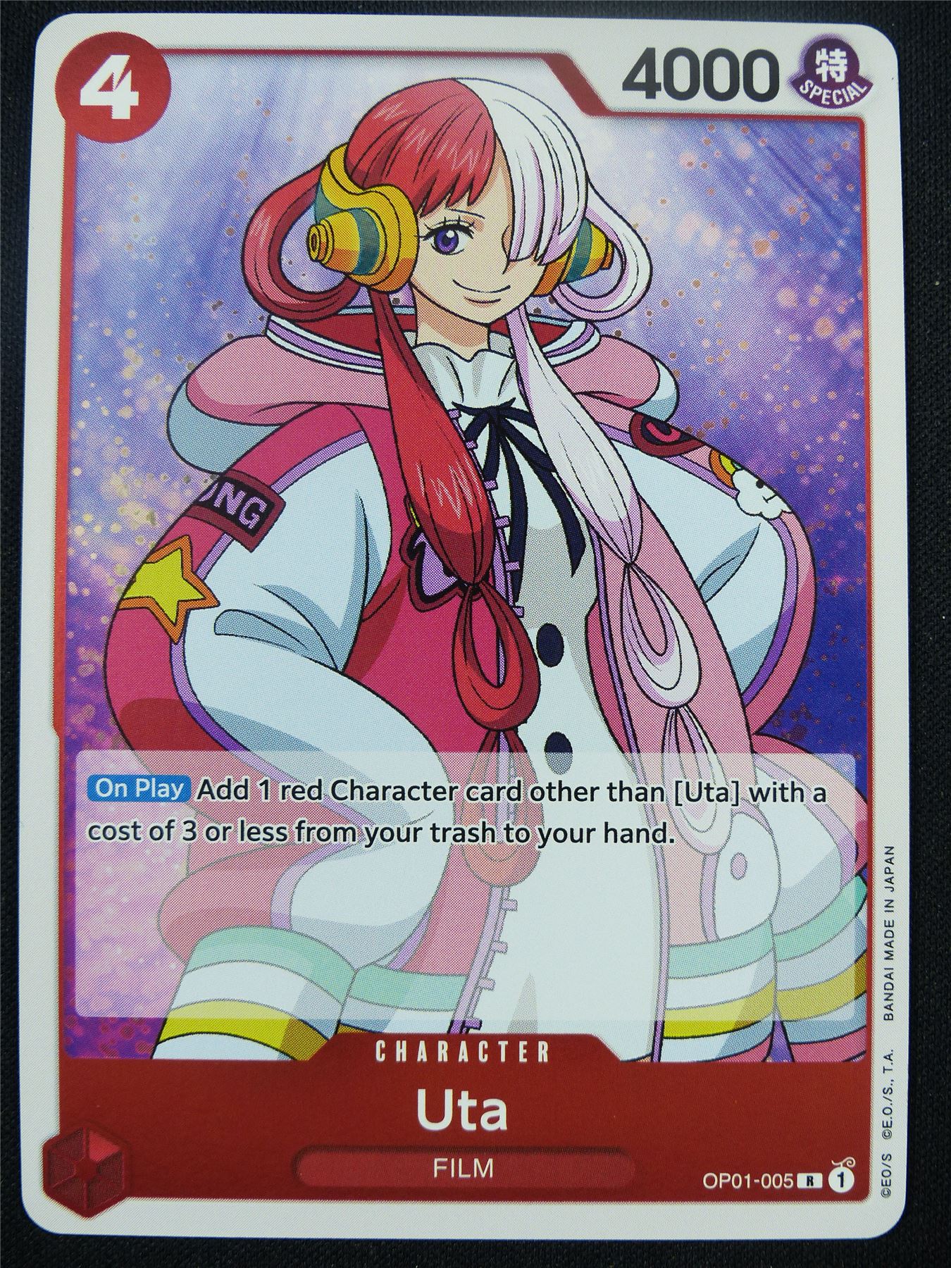 Uta OP01-005 R Foil - One Piece Card #9T