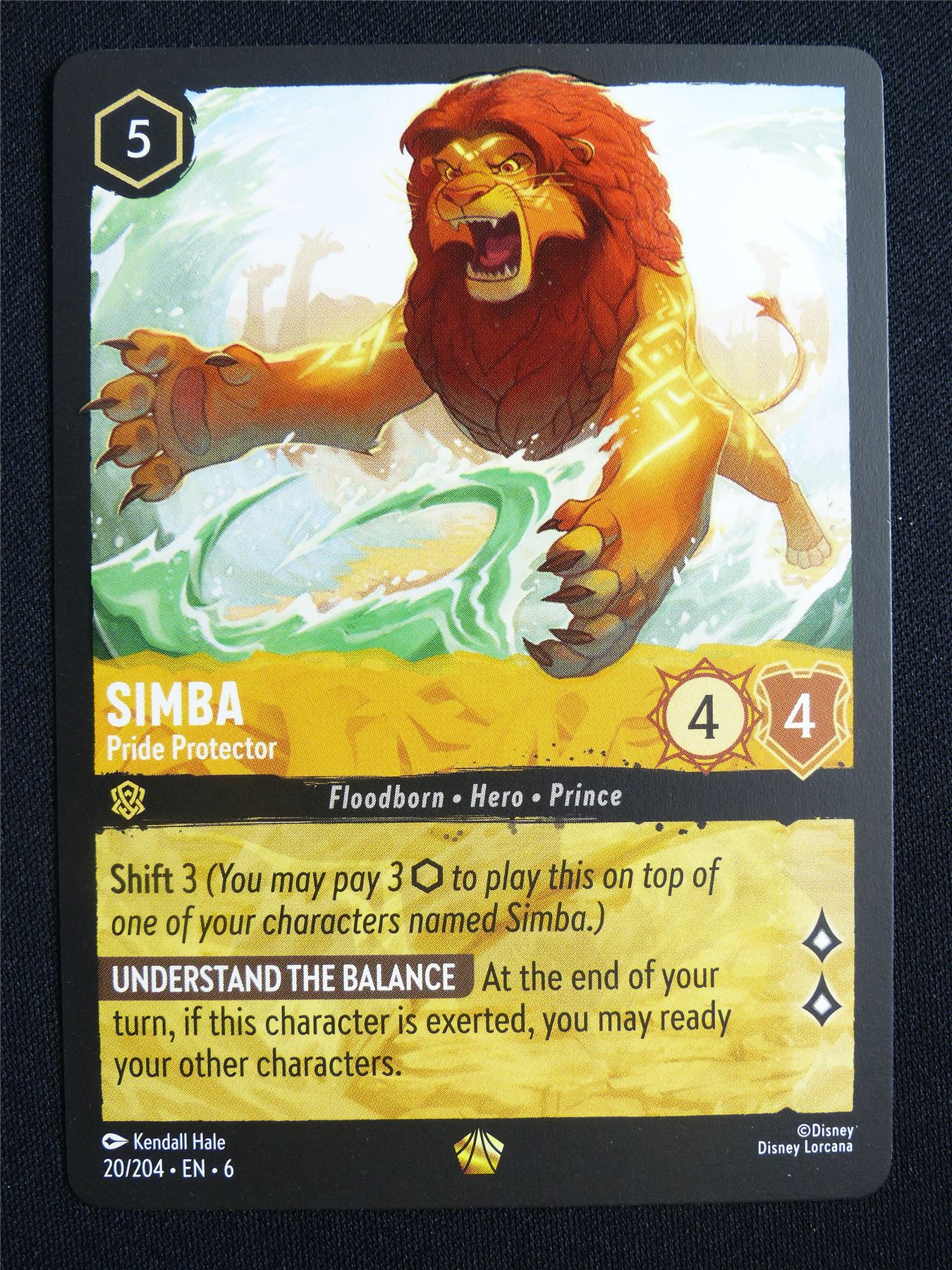 Simba Pride Protector 20/204 - Lorcana Card #13C