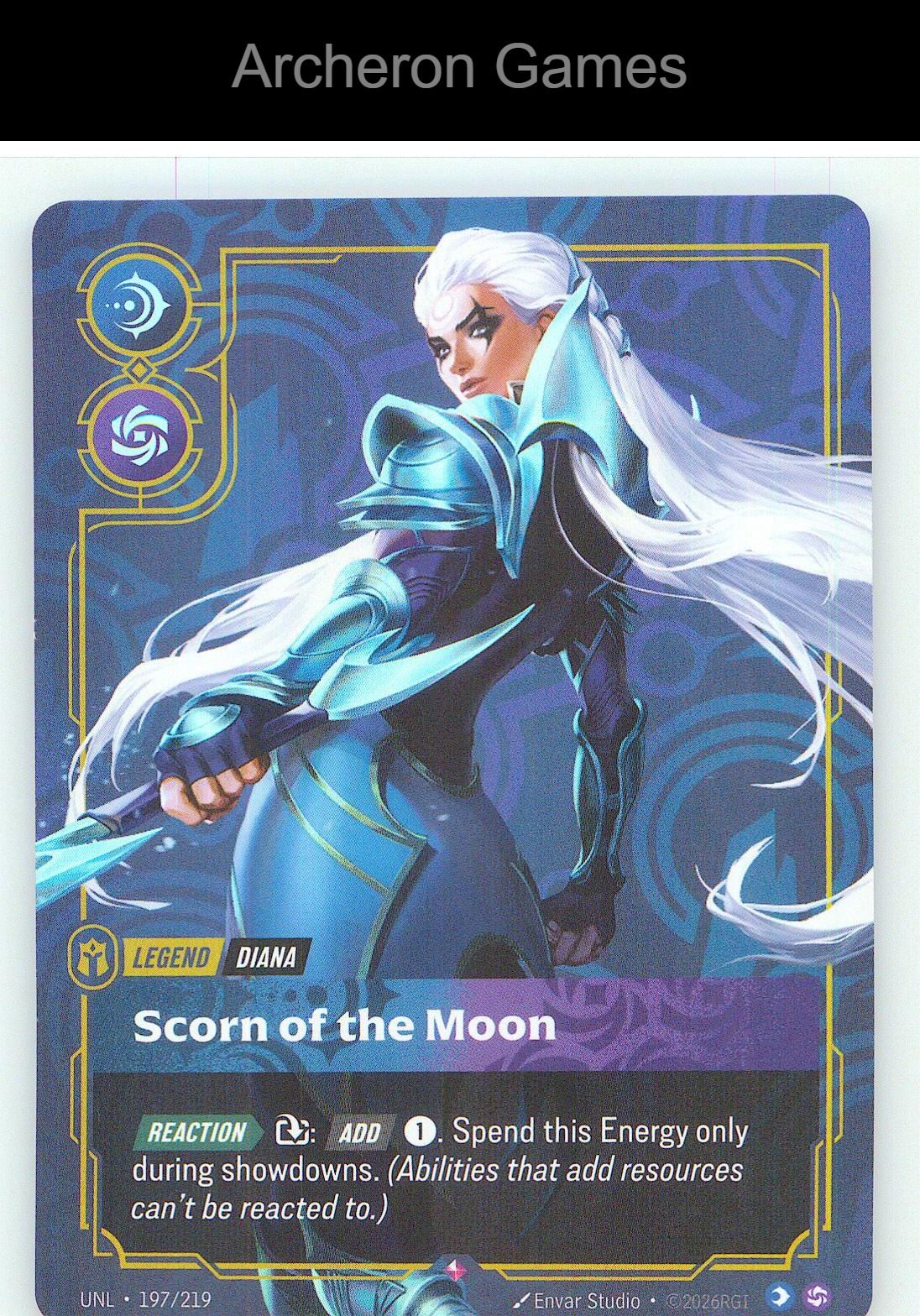Diana - Scorn of the Moon UNL 197/219 R Unleashed Riftbound Card
