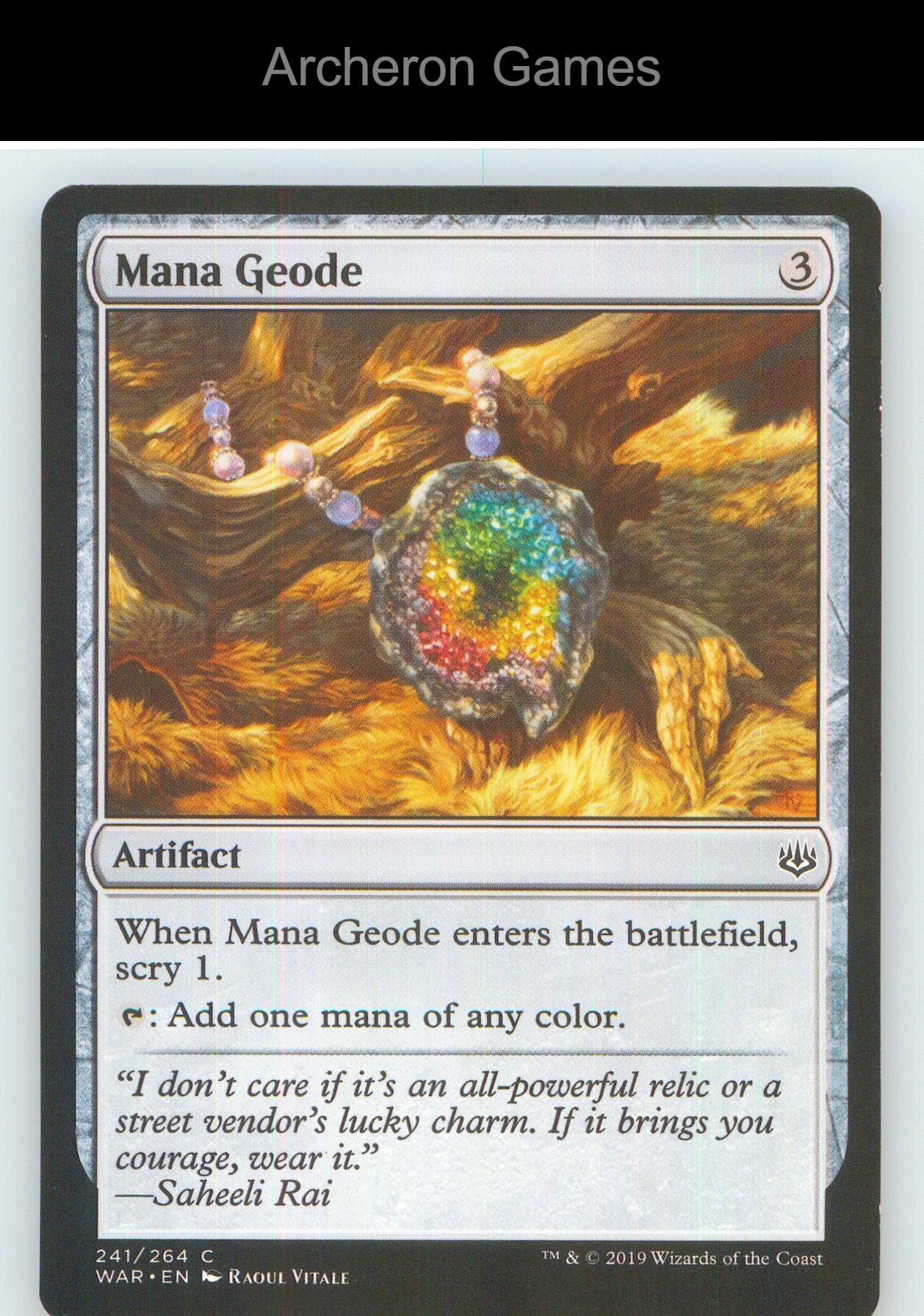 Mana Geode WAR 241 C MTG Card NM/EX+