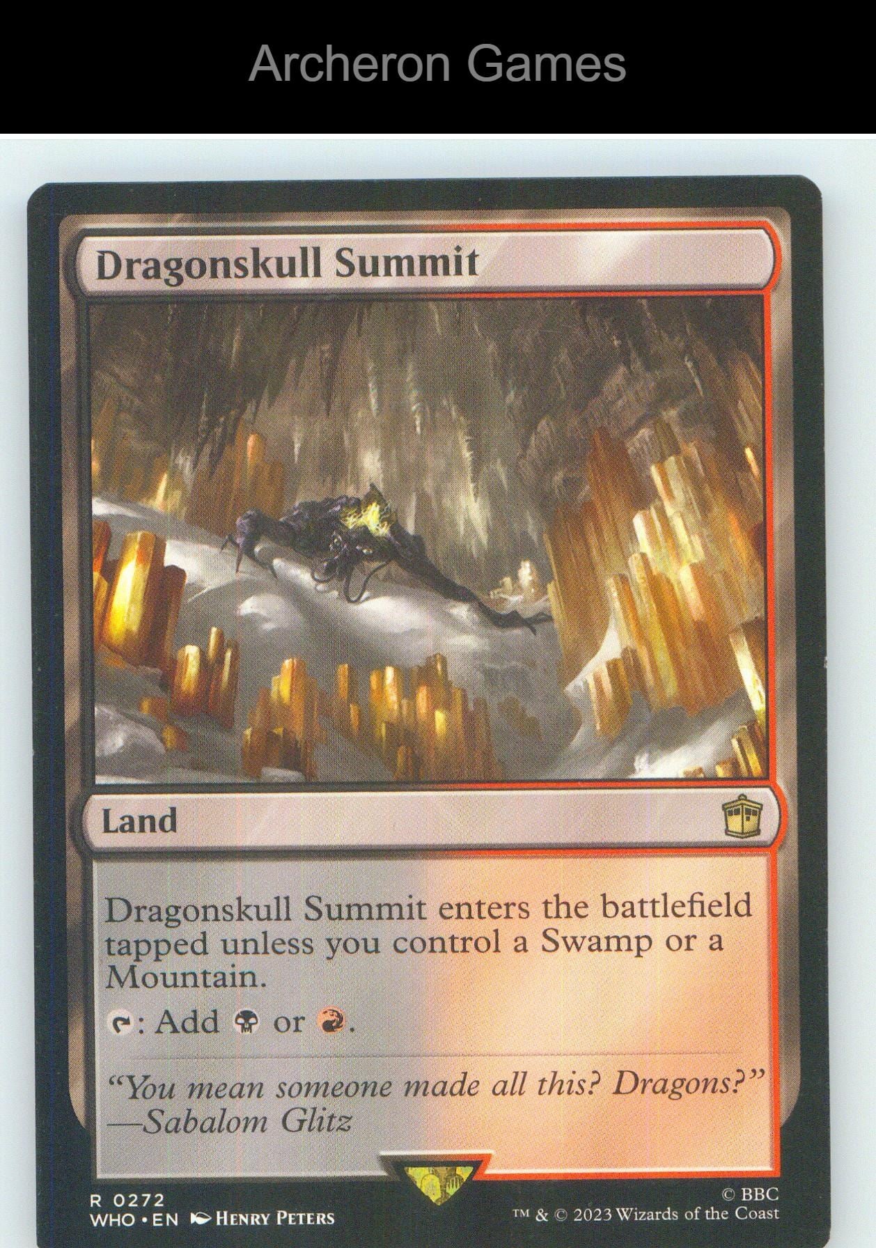 Dragonskull Summit WHO 272 R MTG Card NM/EX+