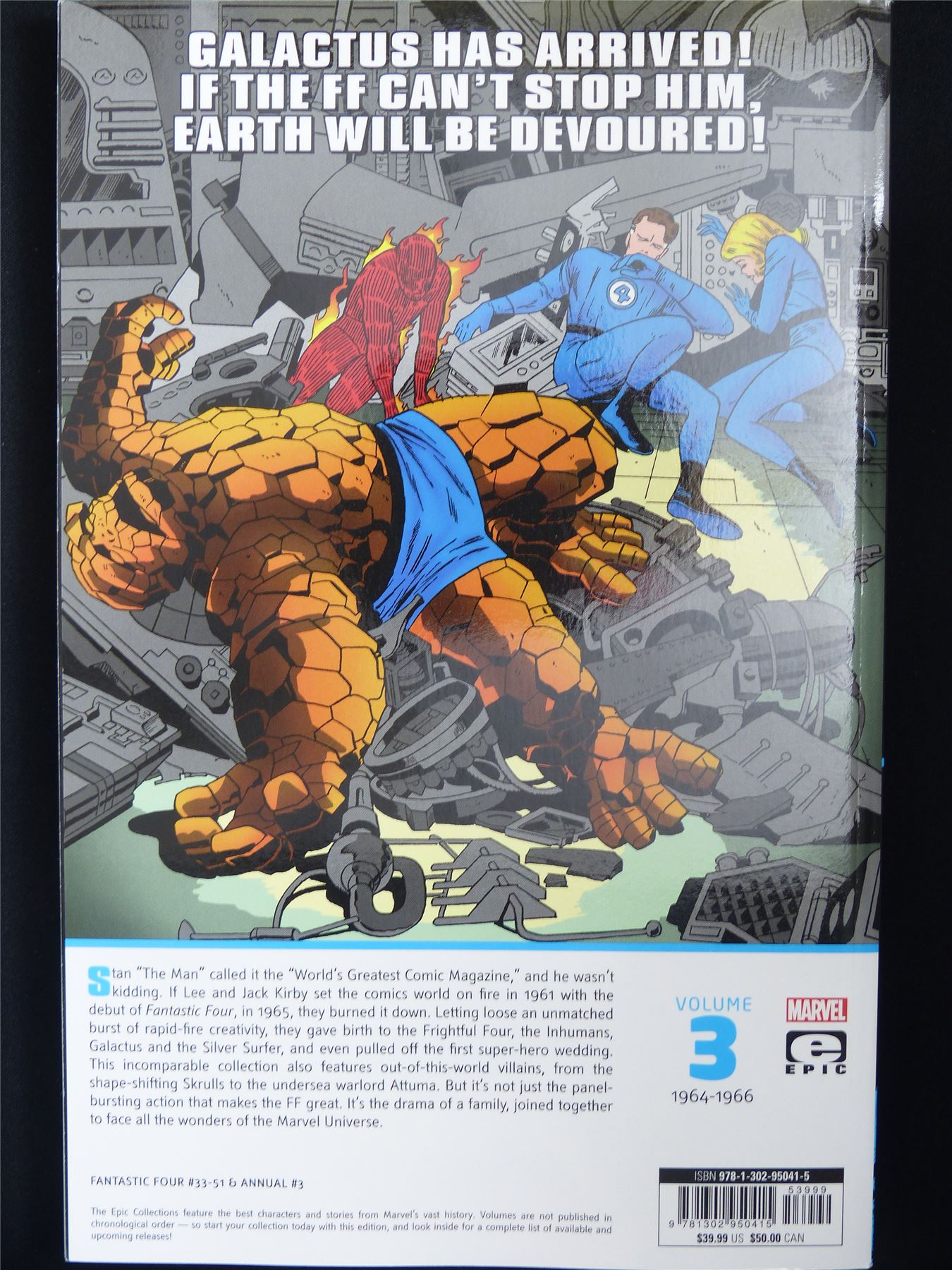 Fantastic Four: The Coming of Galactus - Epic Collection Volume 3 - Marvel Graphic Softback #33J