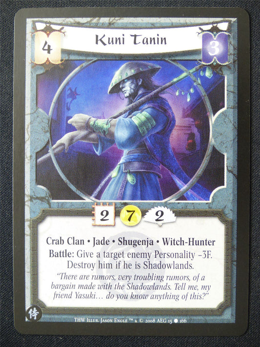 Kuni Tanin - THW - Legend of the Five Rings L5R Card #WZ