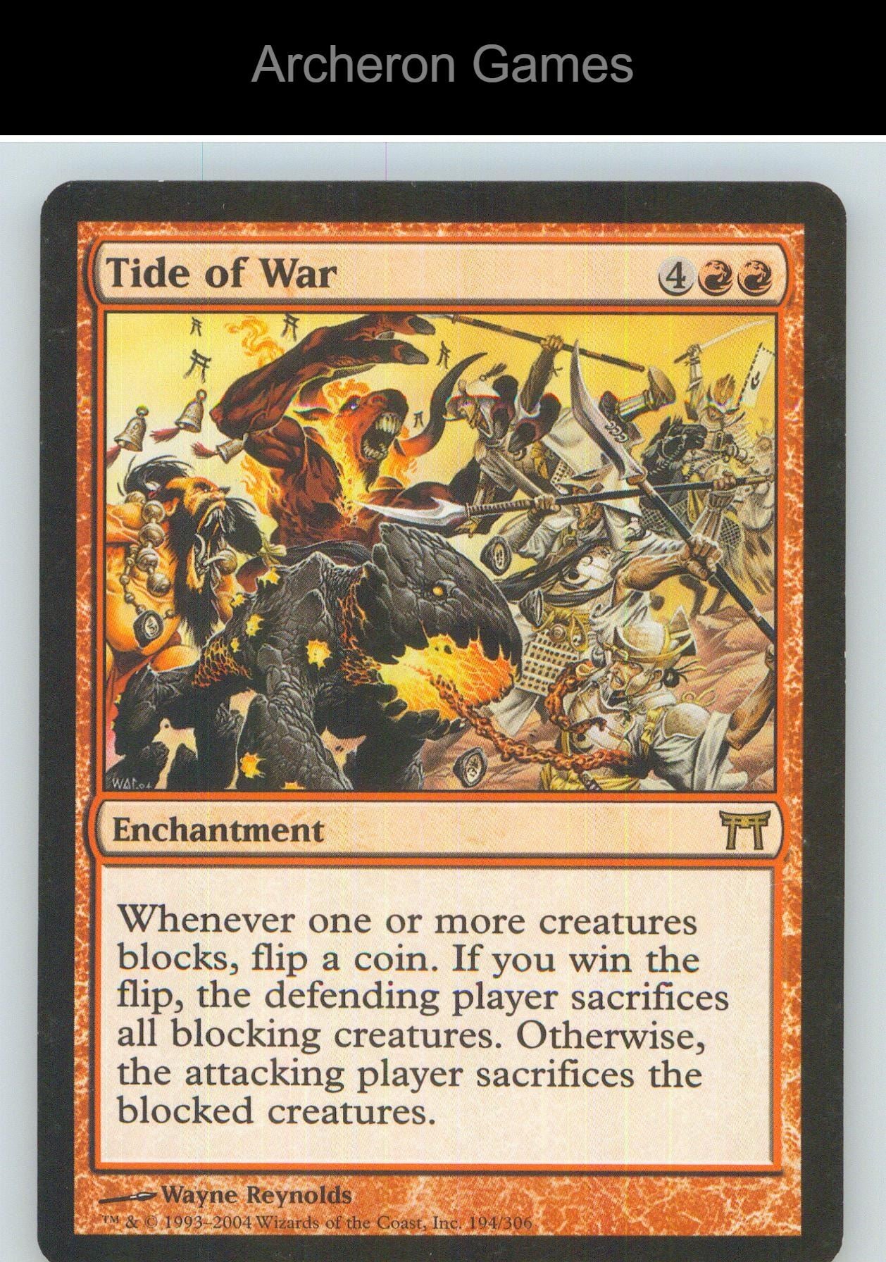 Tide of War CHK 194 R MTG Card NM/EX+