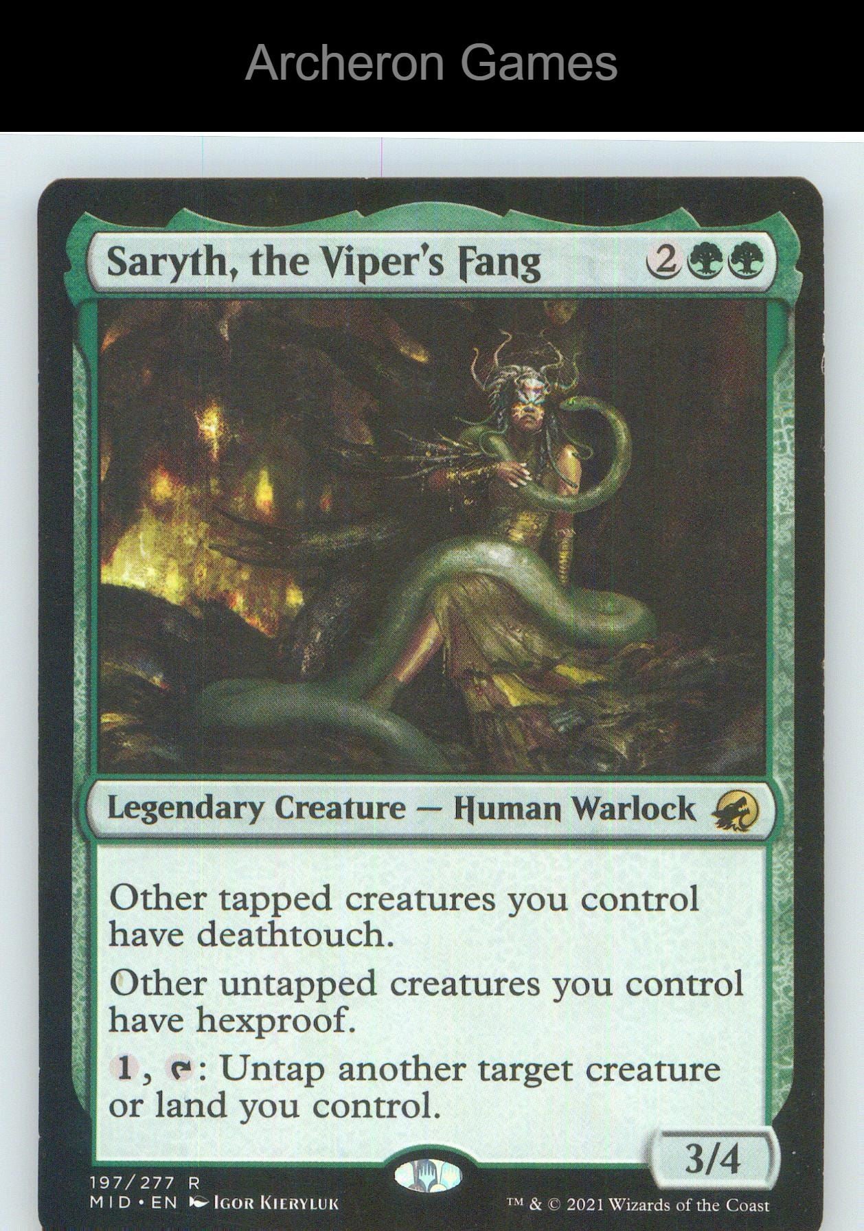 Saryth, the Viper's Fang MID 197 R MTG Card NM/EX+