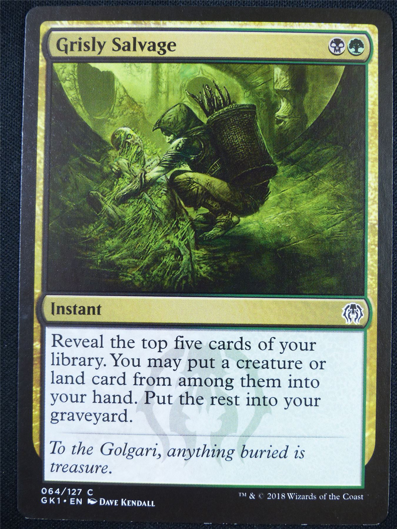 Grisly Salvage - GK1 - Mtg Card #1FL