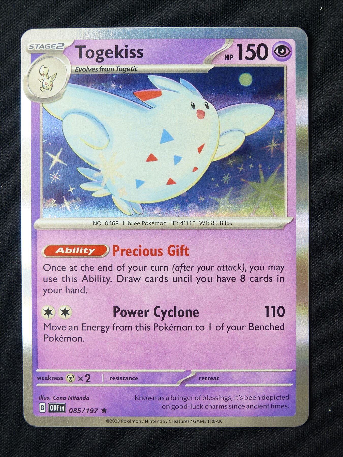 Togekiss 085/197 Holo - Pokemon Card #6O5