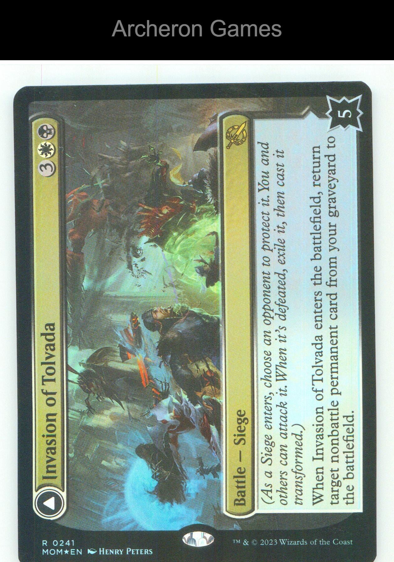 Invasion of Tolvada MOM 241 R MTG Card NM/EX+ Foil