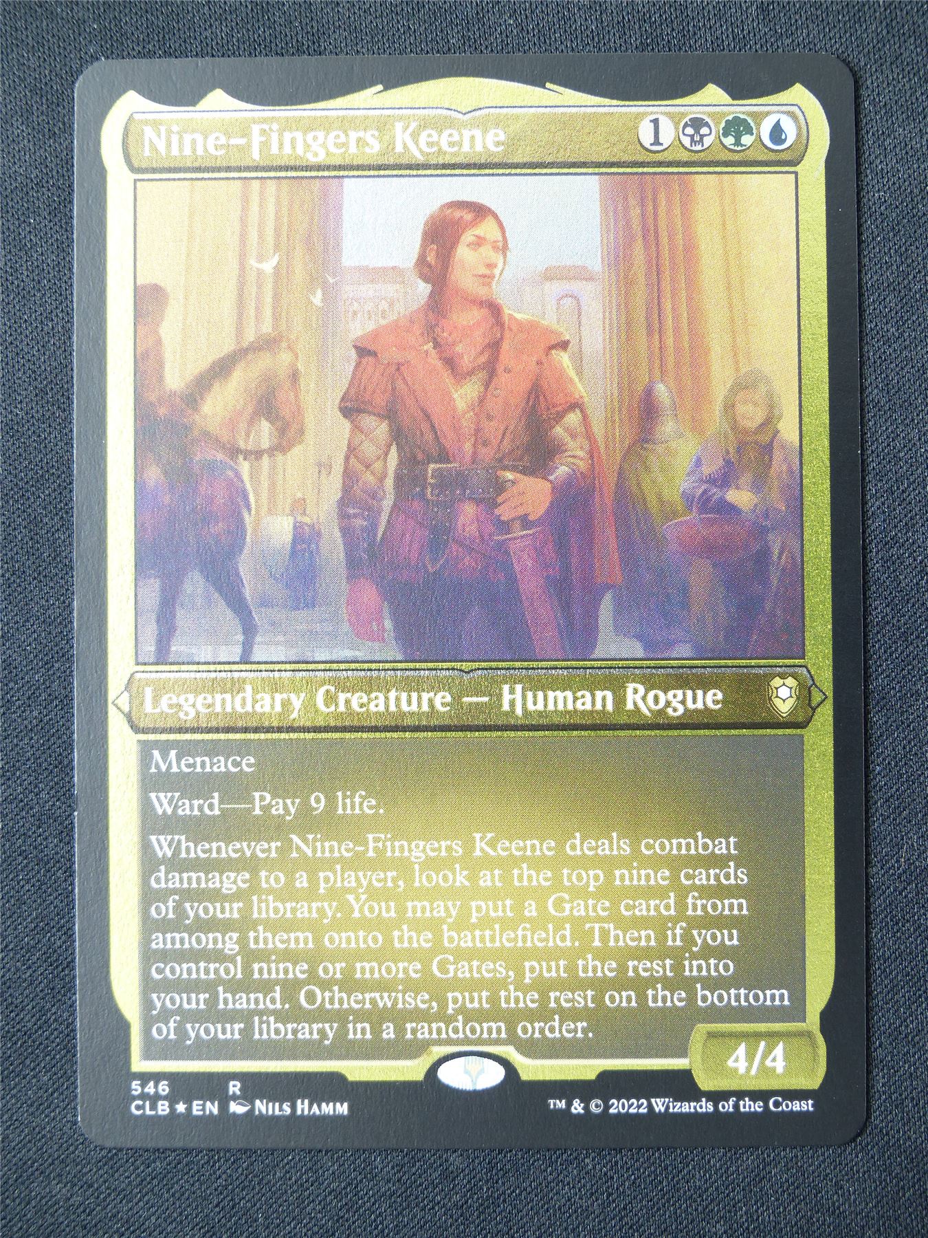 Nine-Fingers Keene Etched Foil - CLB - Mtg Card #NX