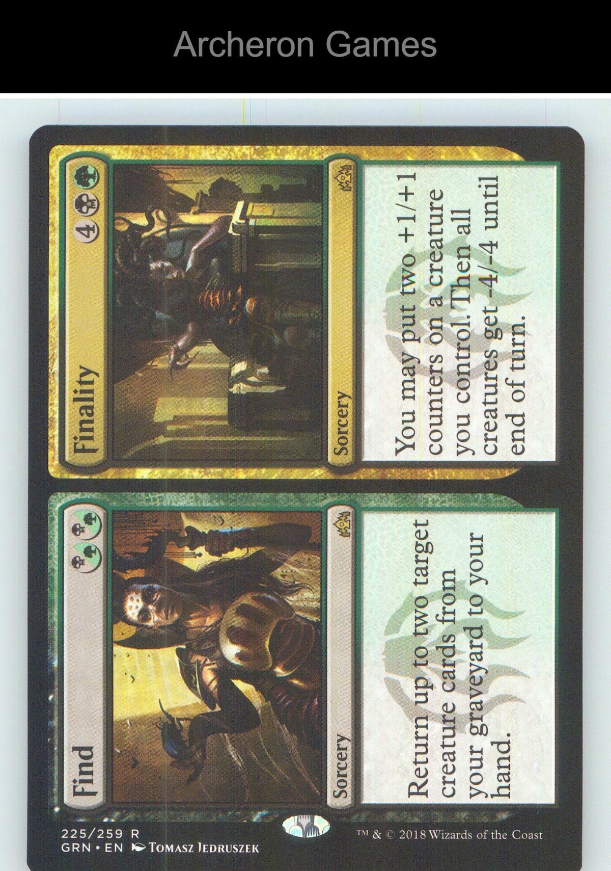Find // Finality GRN 225 R MTG Card NM/EX+