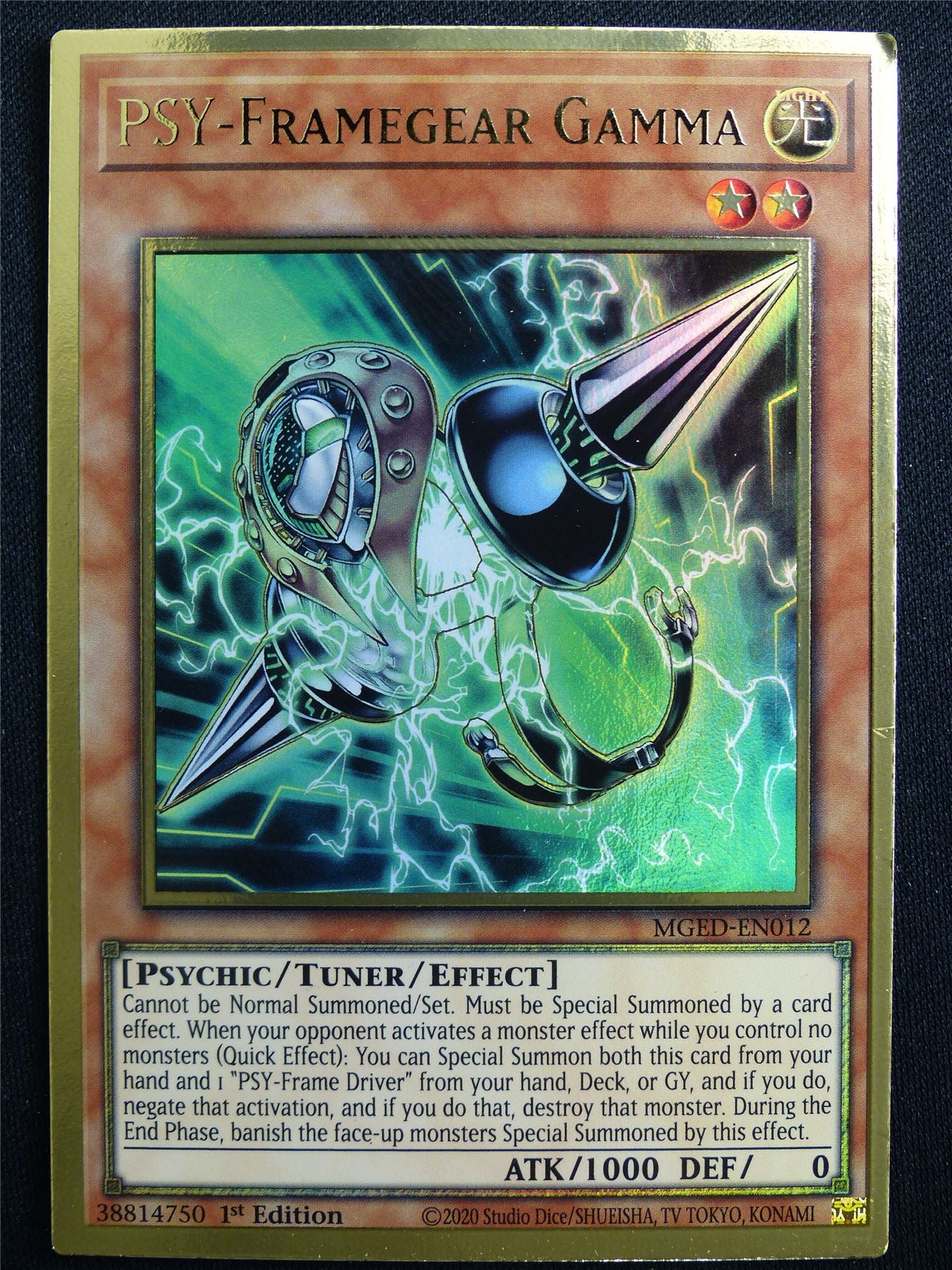 Psy-Framegear Gamma MGED Gold Rare - 1st ed Yugioh Card #4TY