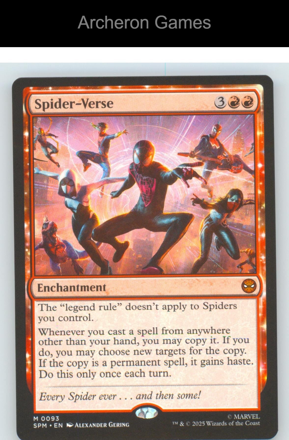 Spider-Verse SPM 93 Mythic MTG Card Marvel's Spider-Man