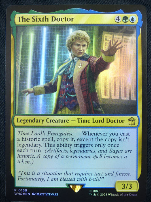 The Sixth Doctor Foil - WHO - Mtg Card #86