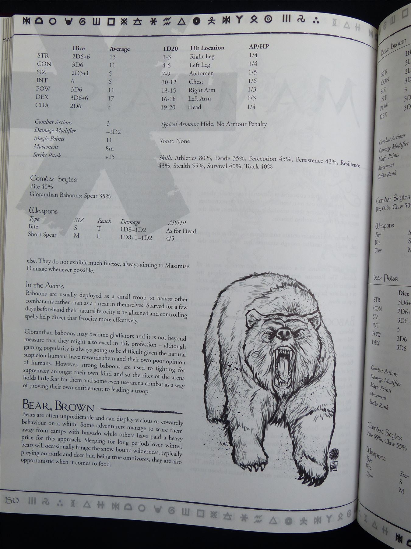 RuneQuest II: Monster Coliseum - Roleplaying Hardback #2M9