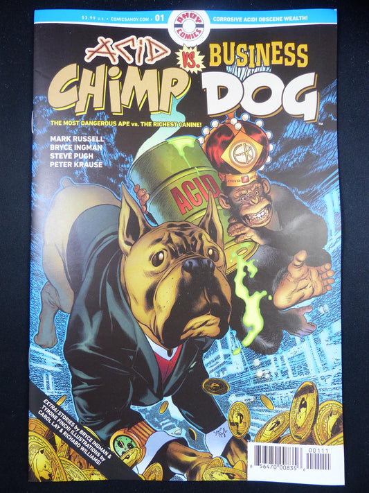 ACID Chimp vs Business Dog #1 - Jan 2024 Ahoy Comic #1Y0