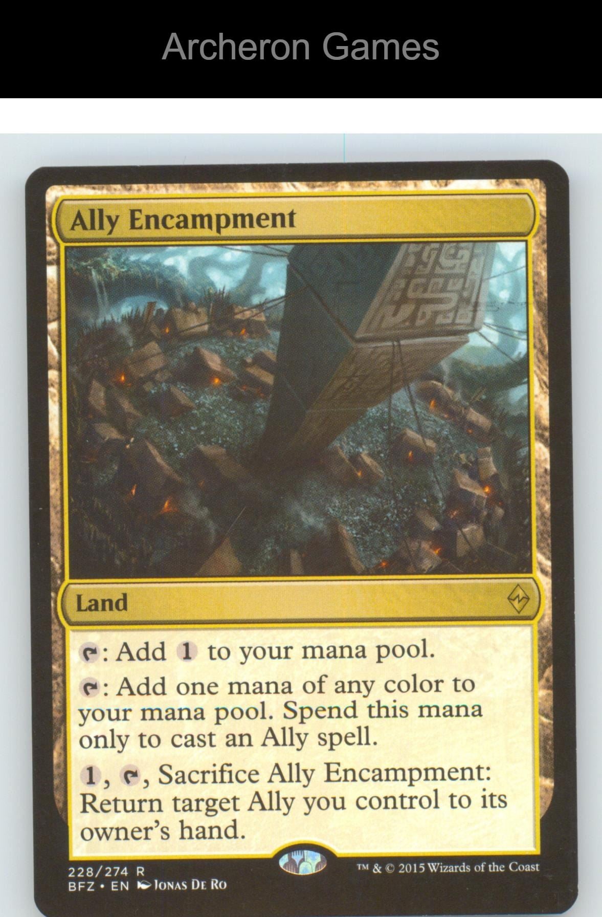 Ally Encampment BFZ 228 R MTG Card Battle for Zendikar