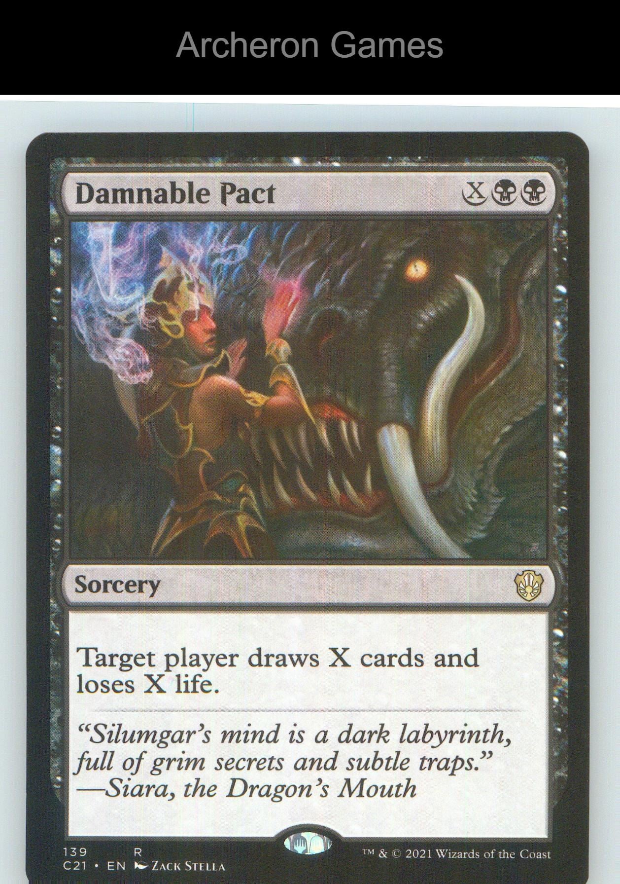 Damnable Pact C21 139 R MTG Card NM/EX+