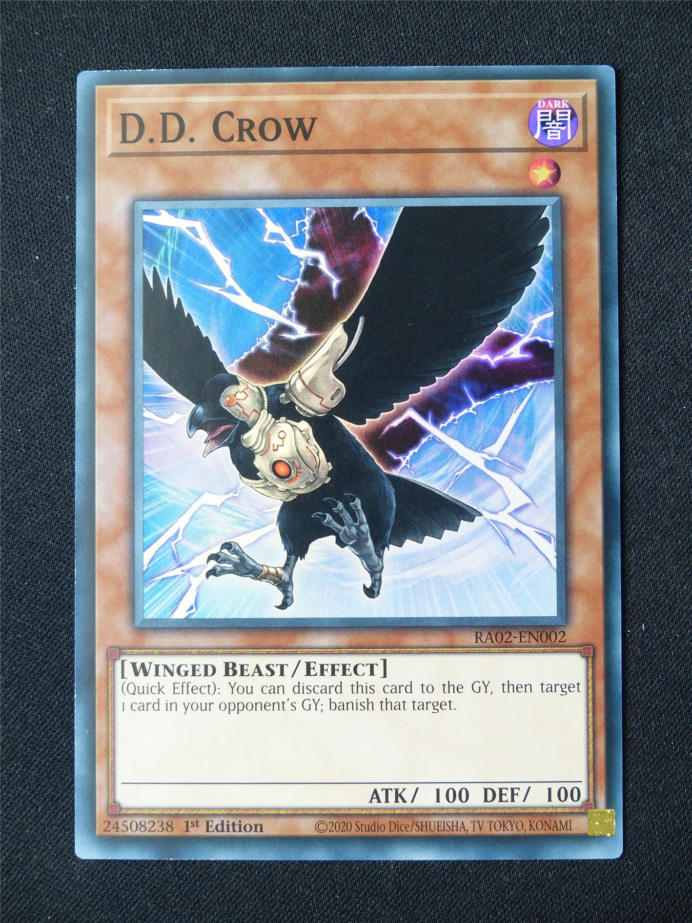 D.D. Crow RA02 Super Rare - 1st ed Yugioh Card #899