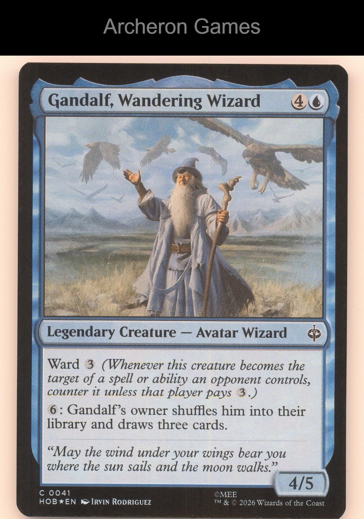 Gandalf, Wandering Wizard HOB 41 C MTG Card The Hobbit