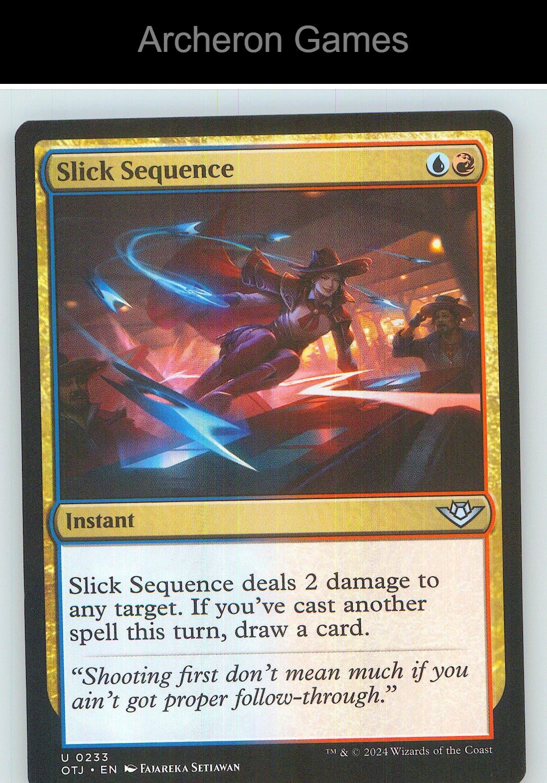 Slick Sequence OTJ 233 UC MTG Card NM/EX+